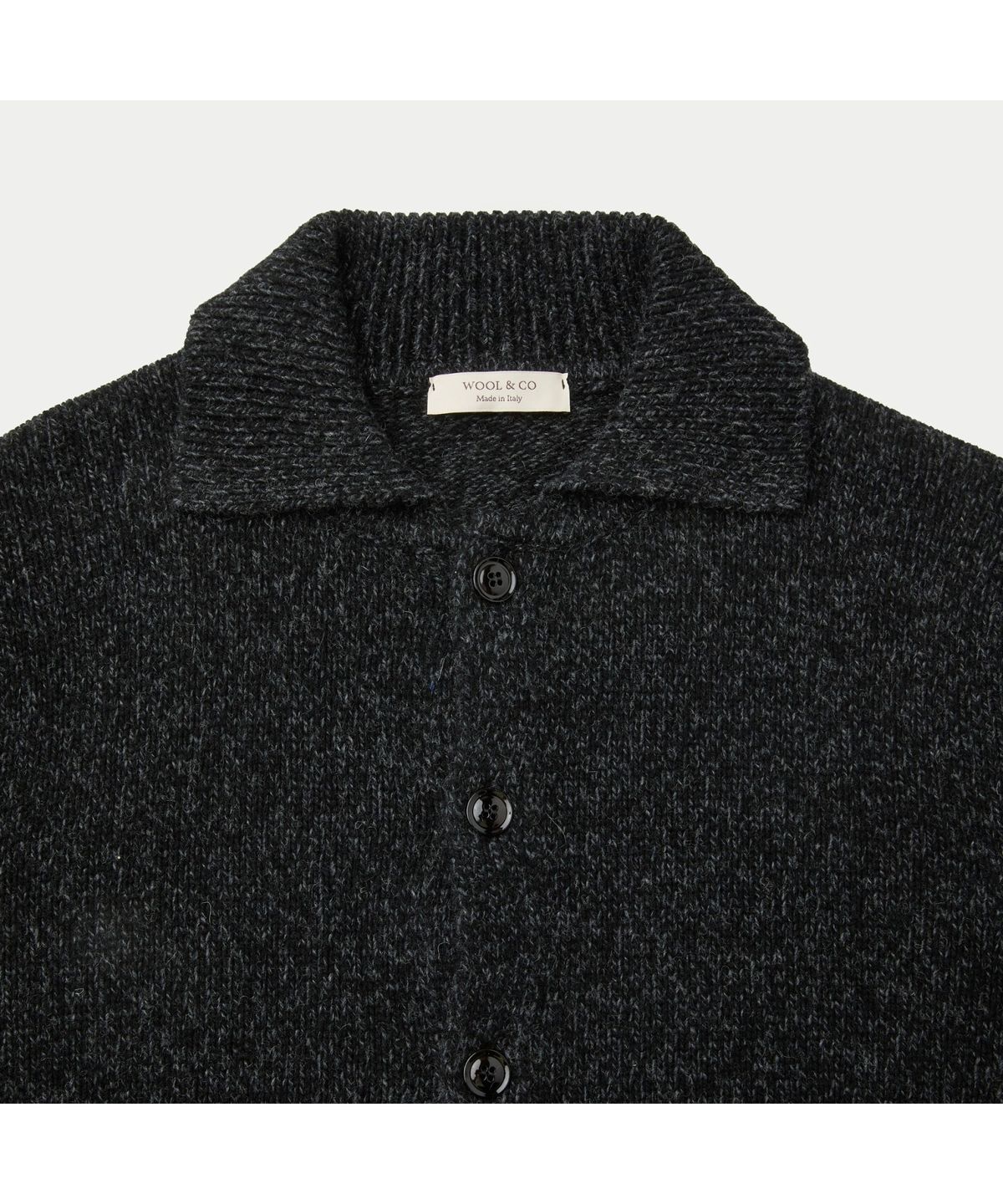 시리즈(SERIES) WOOL AND CO LAMBSWOOL POLO CARDIGAN SOWAW26201BKX