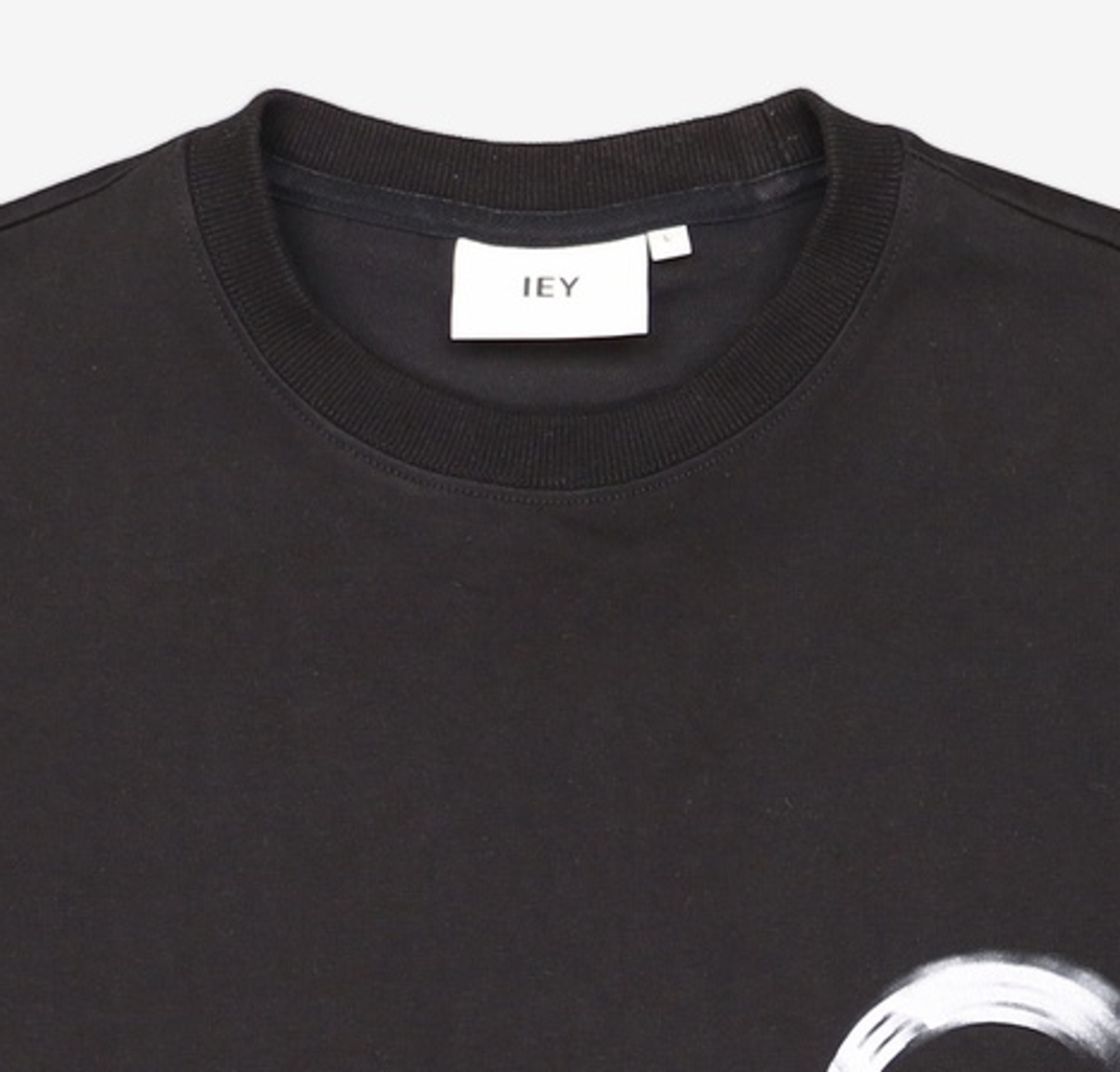 이에이(IEY) MOTION BACK LOGO T-SHIRT Black L