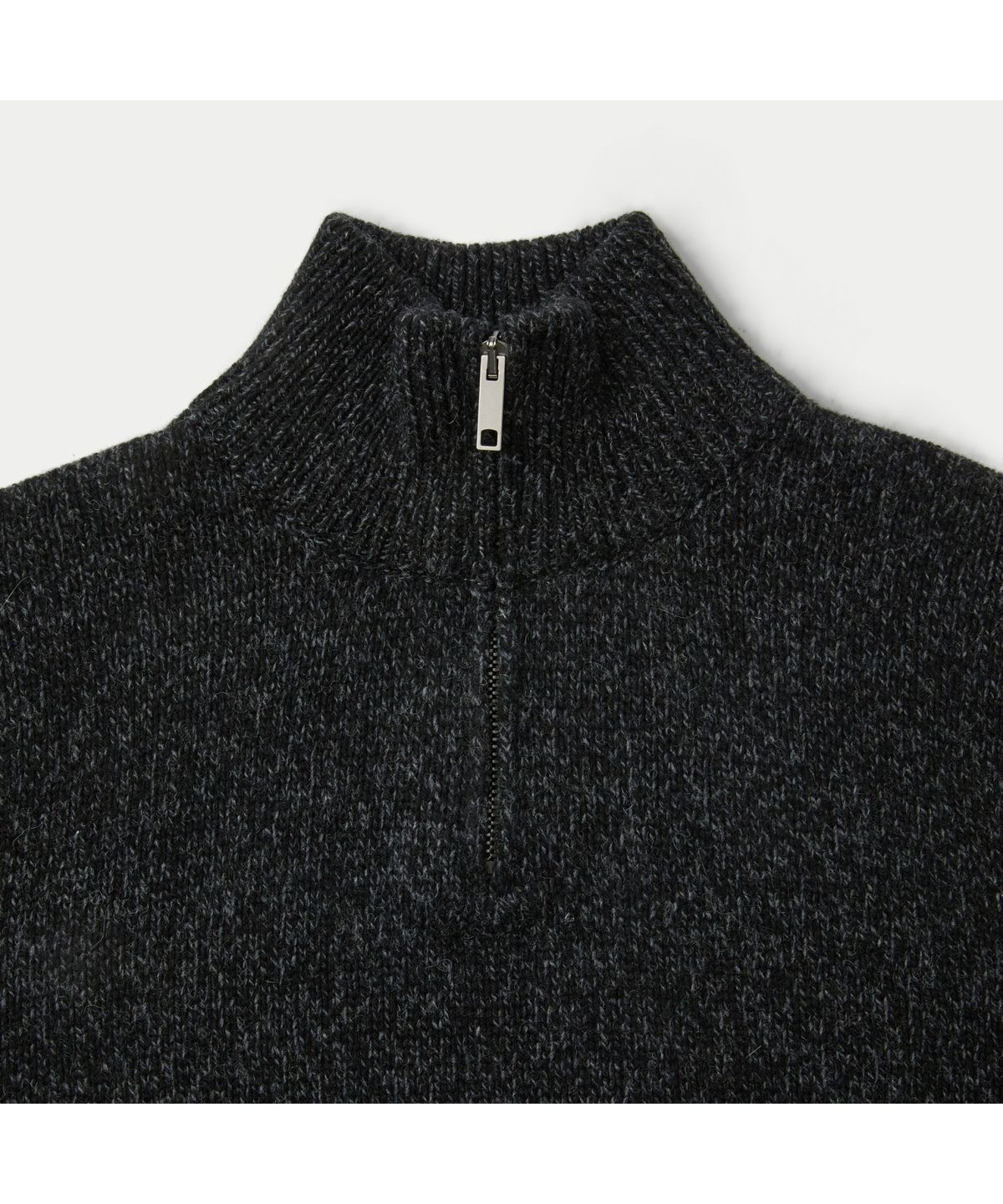 시리즈(SERIES) WOOL AND CO LAMBSWOOL HALF ZIP SWEATER SOWAW26204BKX