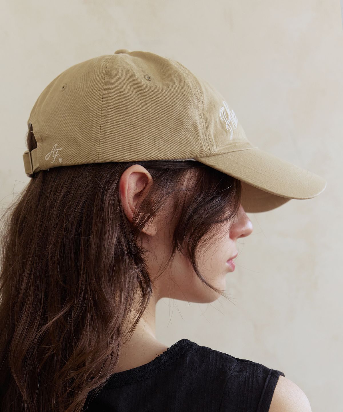 애프터아워즈(AFTERHOURS) WASHED DEEP BALL CAP (BEIGE)