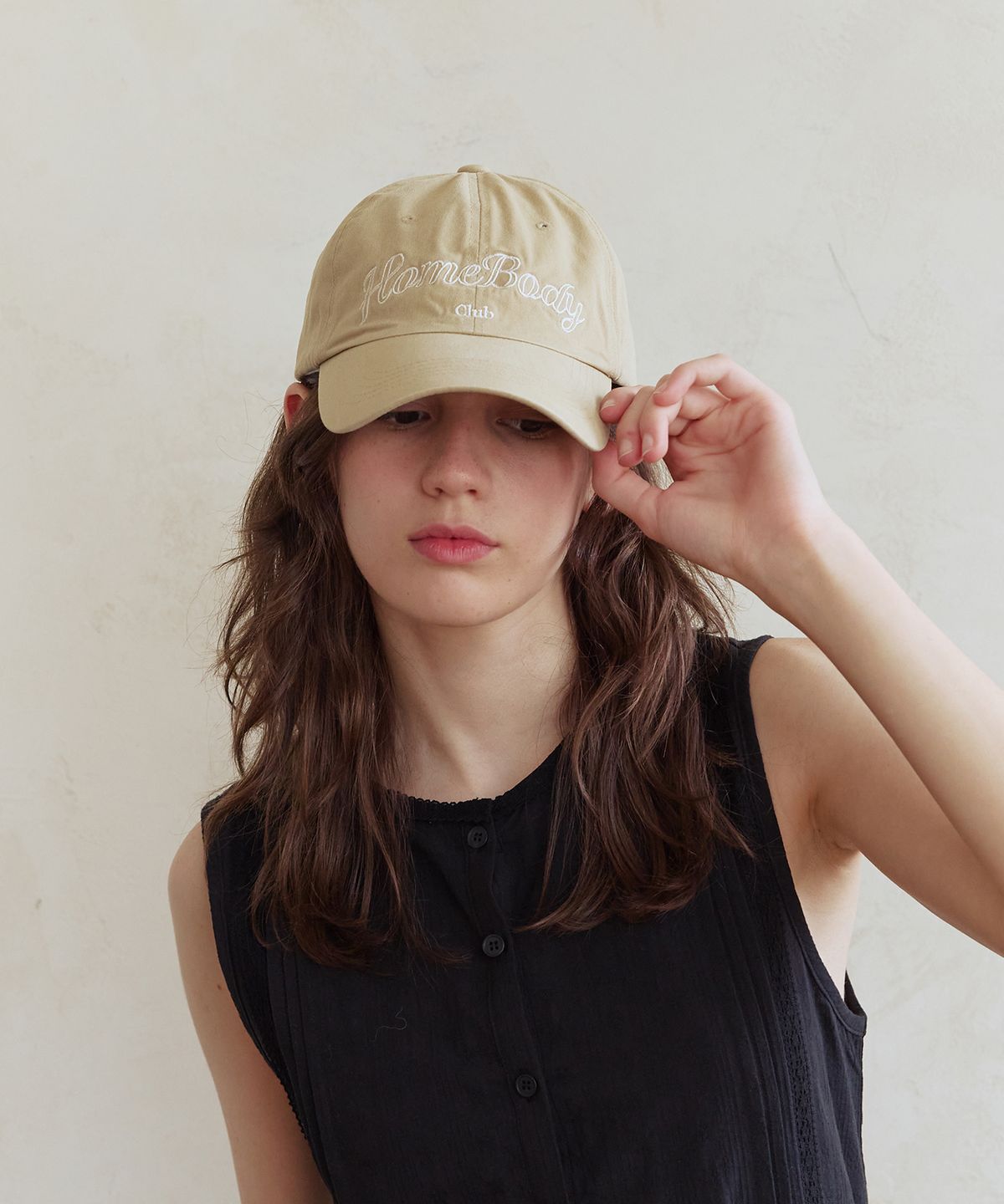 애프터아워즈(AFTERHOURS) WASHED DEEP BALL CAP (BEIGE)