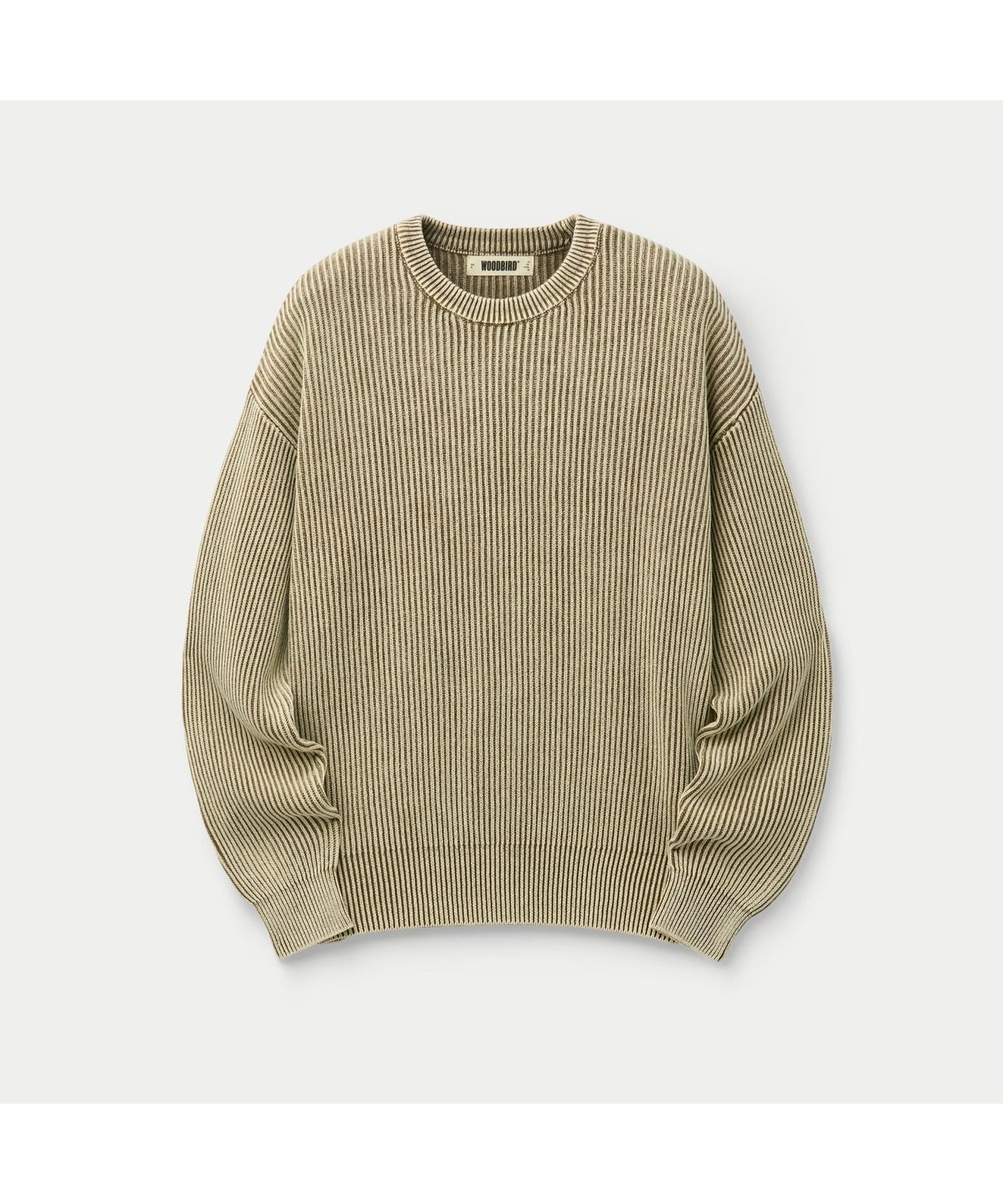 시리즈(SERIES) WOODBIRD WBSake Washed Crew Sweater SOWAW26151OLX