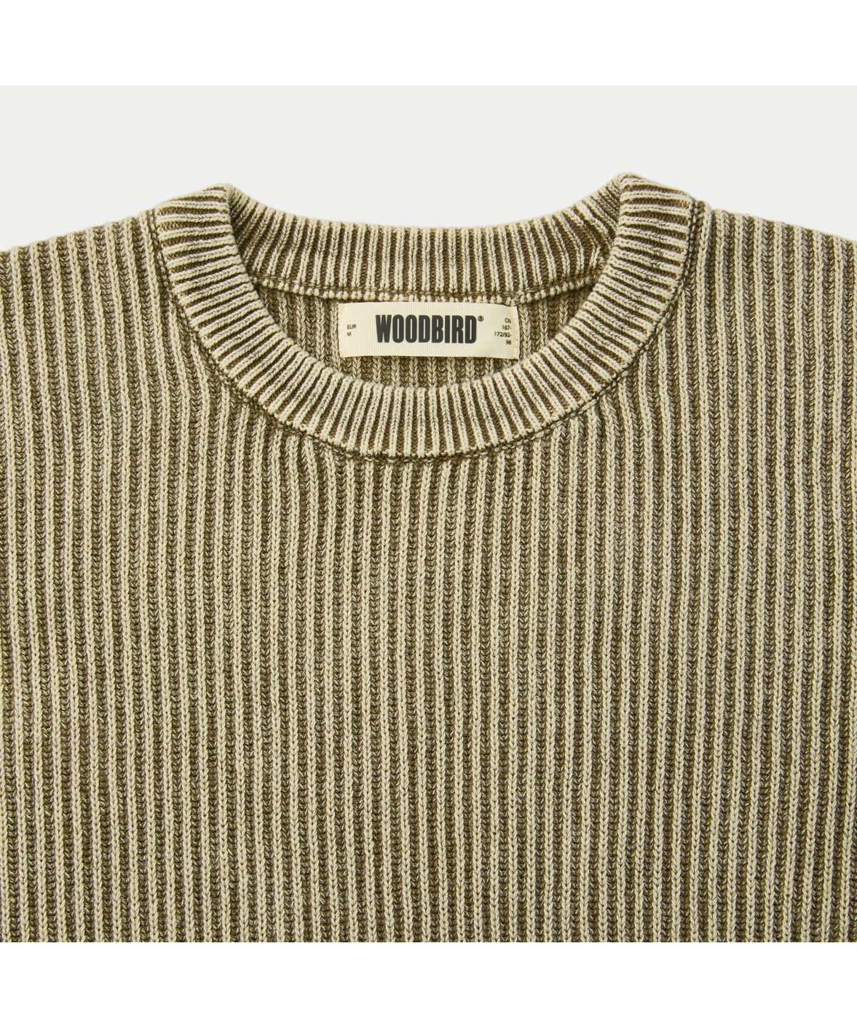 시리즈(SERIES) WOODBIRD WBSake Washed Crew Sweater SOWAW26151OLX