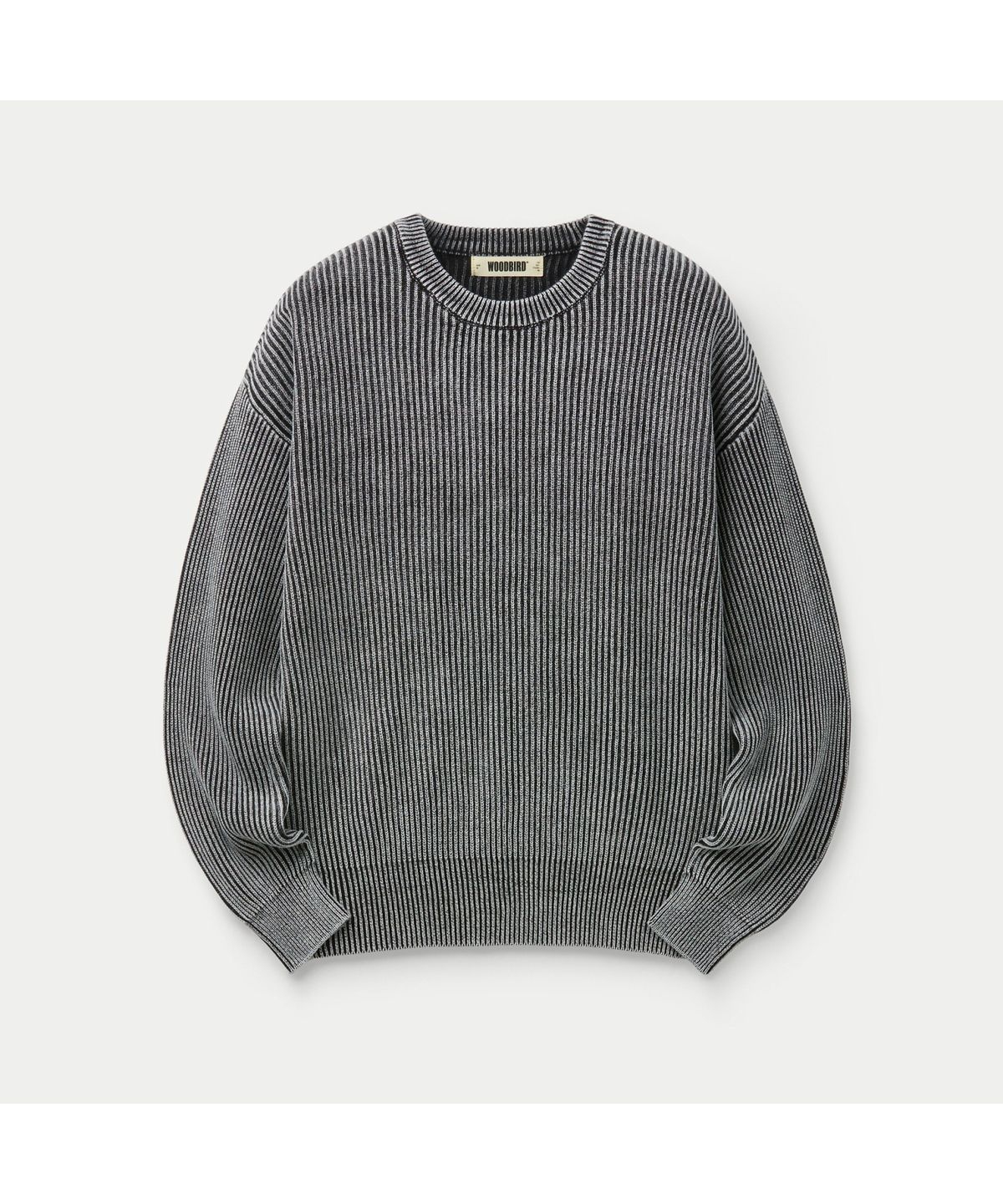 시리즈(SERIES) WOODBIRD WBSake Washed Crew Sweater SOWAW26151BKX