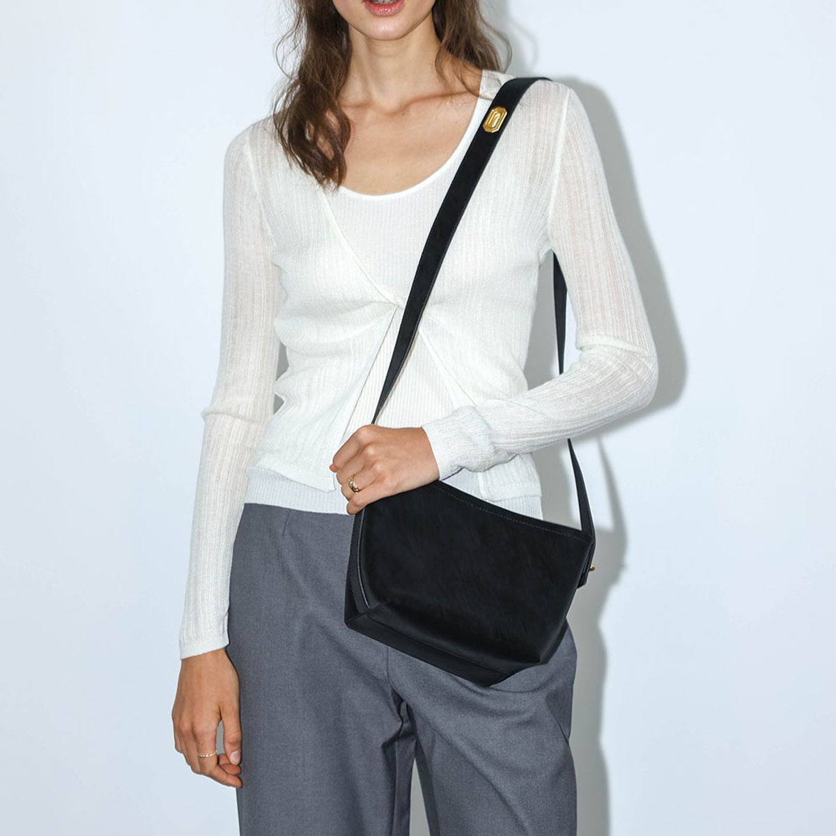 던드롭(DUNDROP) DD_Soft hobo shoulder bag