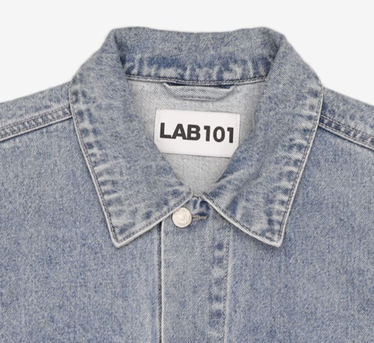 랩원오원(LAB101) MID BLUE BASIC DENIM TRUCKER JACKET M