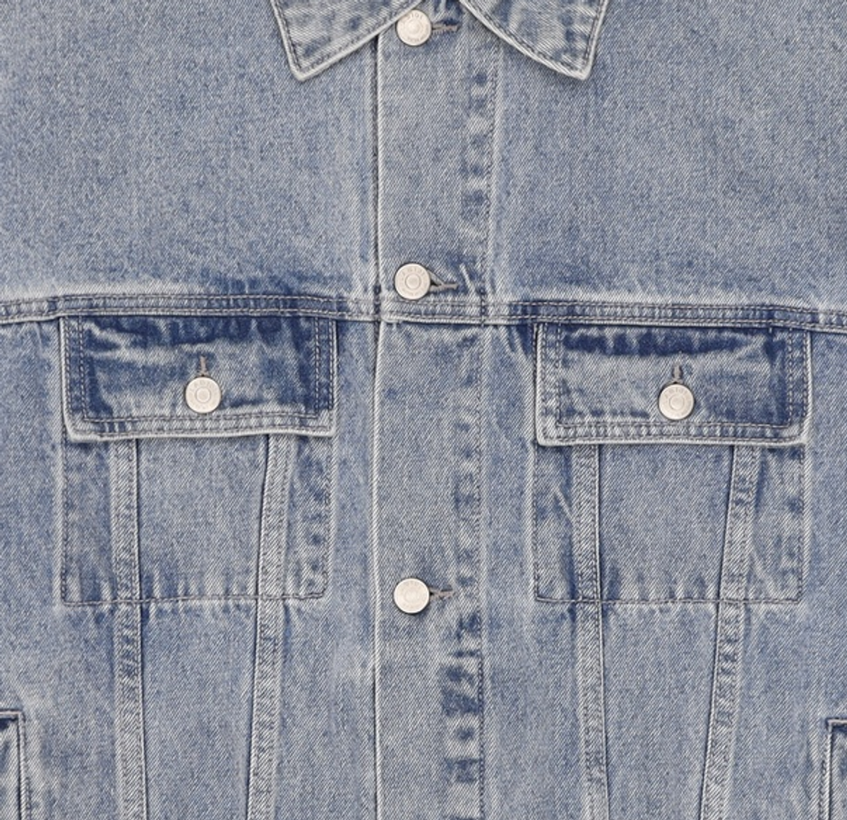 랩원오원(LAB101) MID BLUE BASIC DENIM TRUCKER JACKET M