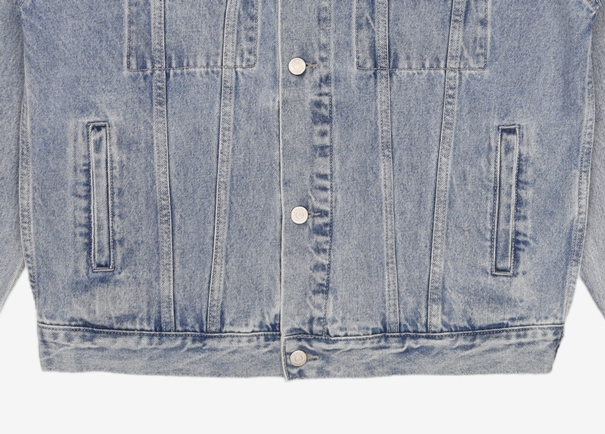 랩원오원(LAB101) MID BLUE BASIC DENIM TRUCKER JACKET M