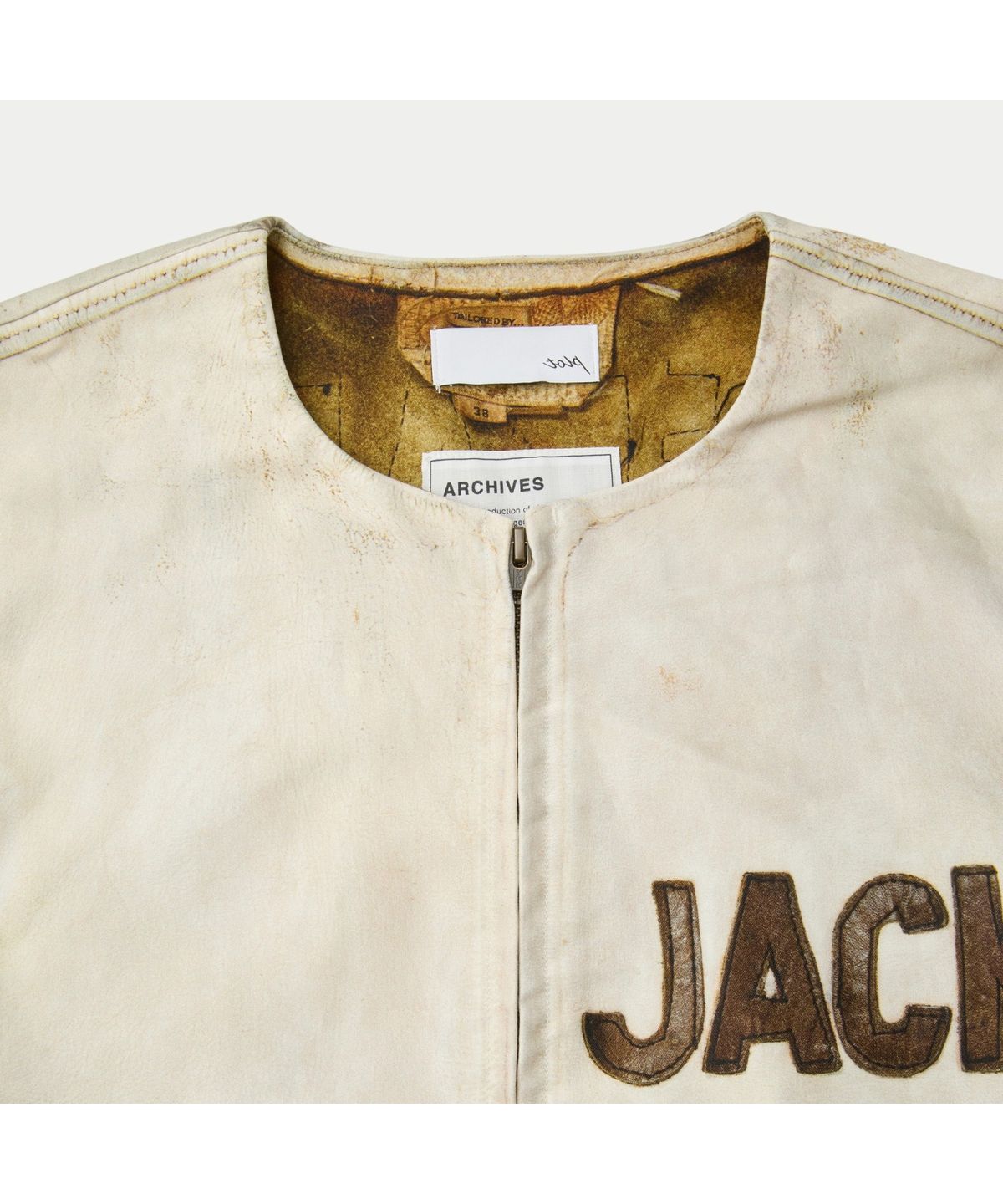 시리즈(SERIES) TOLQ Trompe l oeil Riders Jacket SVUAW26301WHX