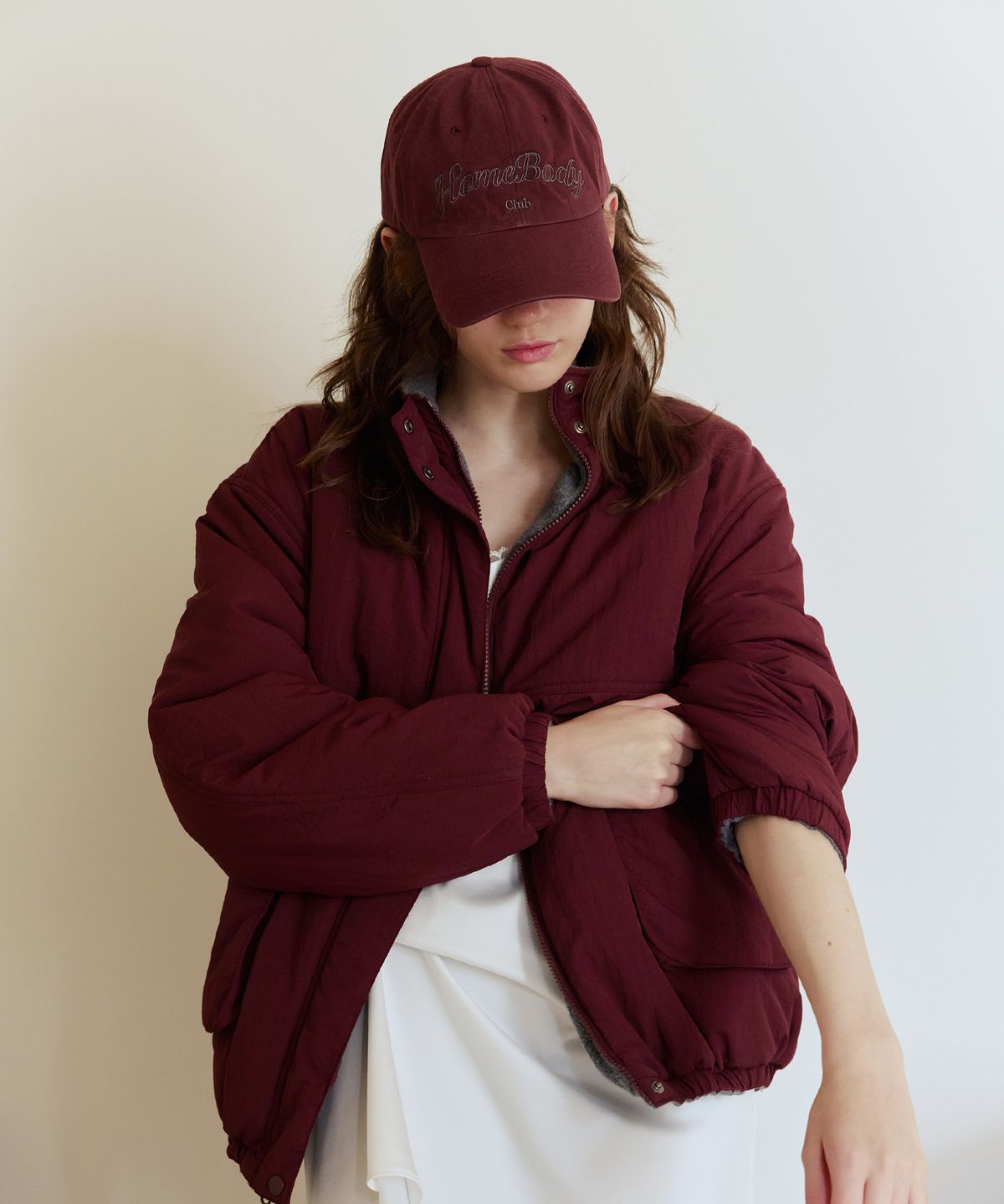 애프터아워즈(AFTERHOURS) WASHED DEEP BALL CAP (PLUM)