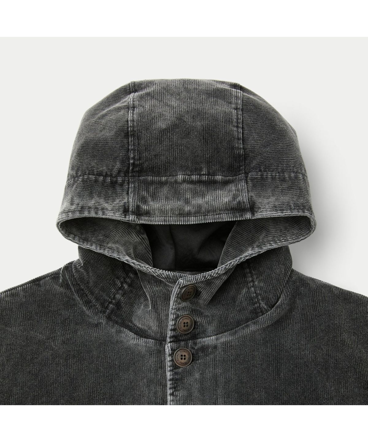 시리즈(SERIES) FIVER CORDUROY GARMENT DYED MARBLED WASH HOODIE JACKET SOUAW26102BKX