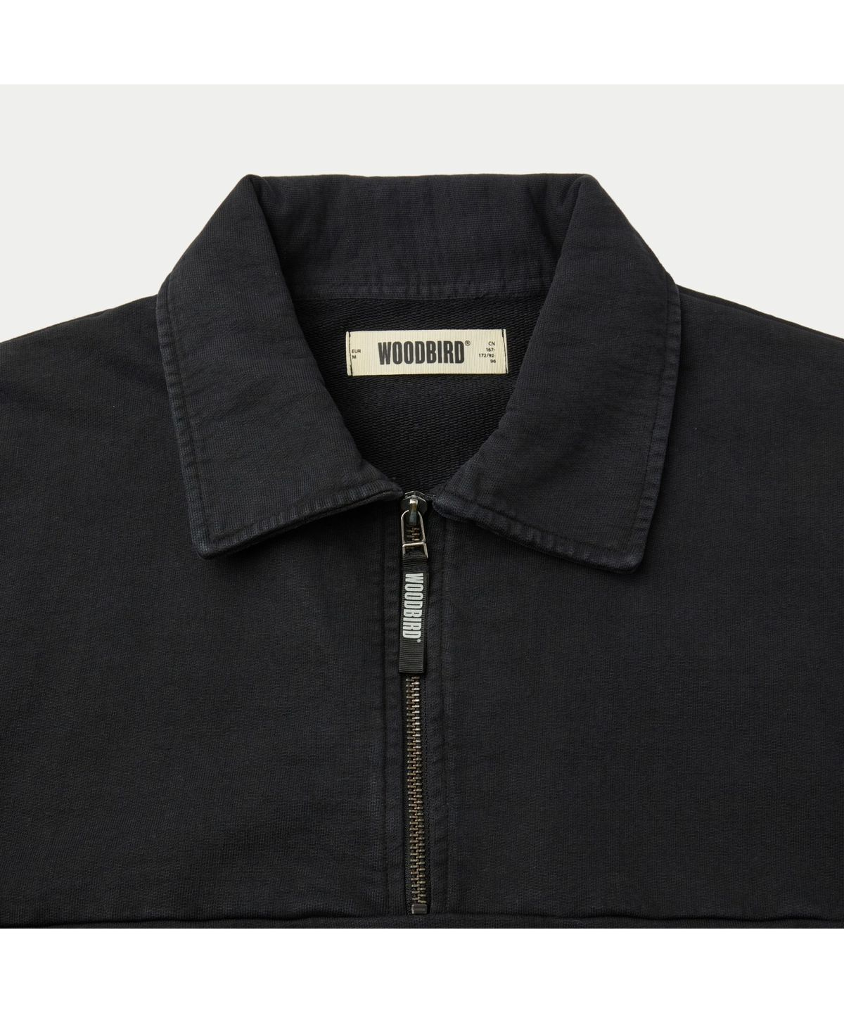 시리즈(SERIES) WOODBIRD WBLoke Washed Zip Polo SOTAW26051BKX
