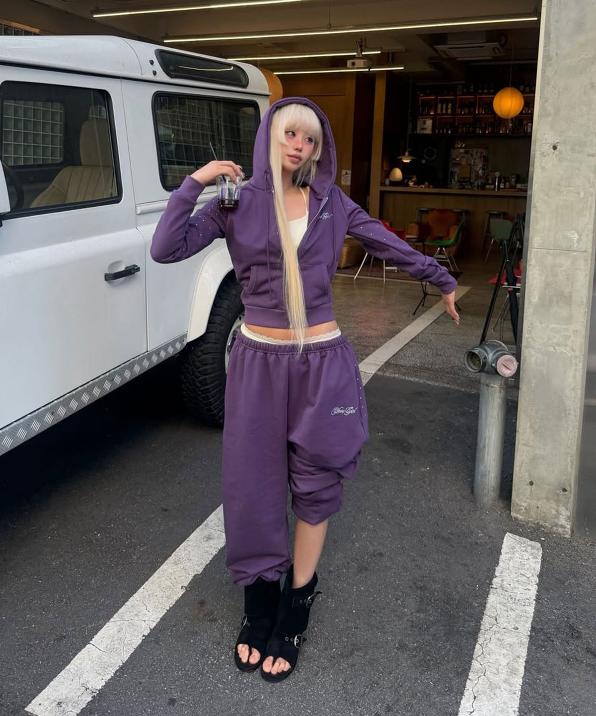 웨이브걸(WAVEGIRL) Twinkle Hoodie Zip Up (3color)