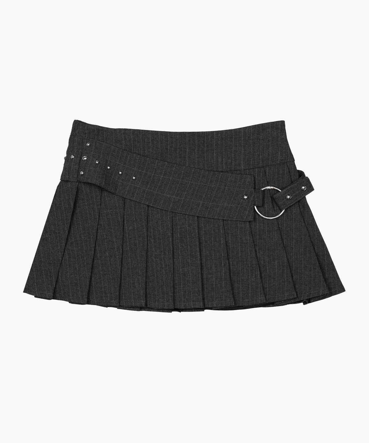 러프넥(ROUGHNECK) Overlap Belt Skirt