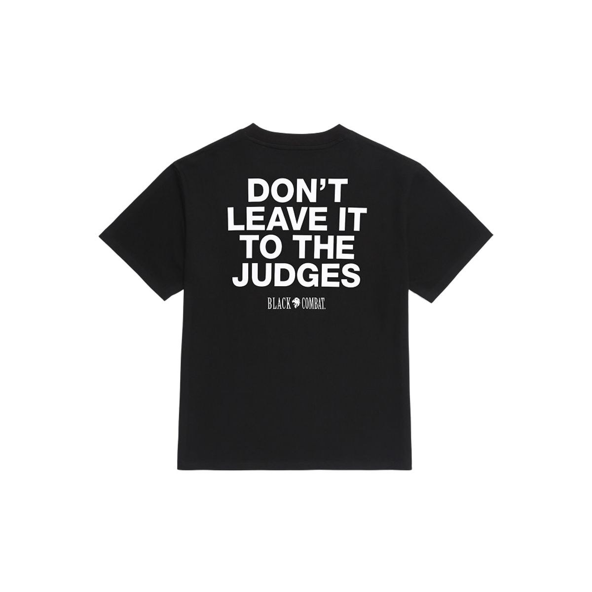 블랙컴뱃(BLACKCOMBAT) JUDGES 레터링 티(블랙)