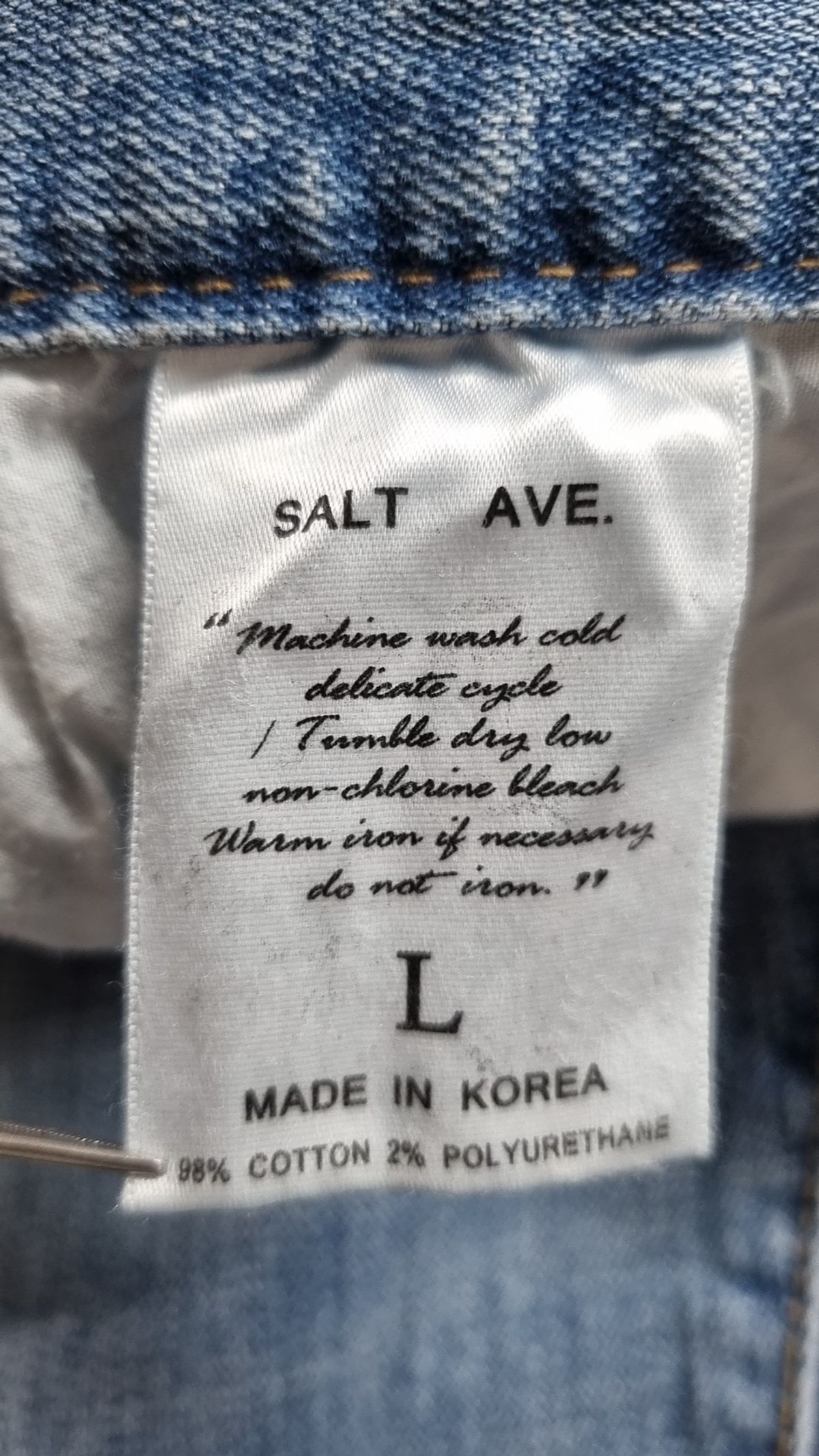 솔트 에비뉴(SALT AVENUE) 청/데님 팬츠 L