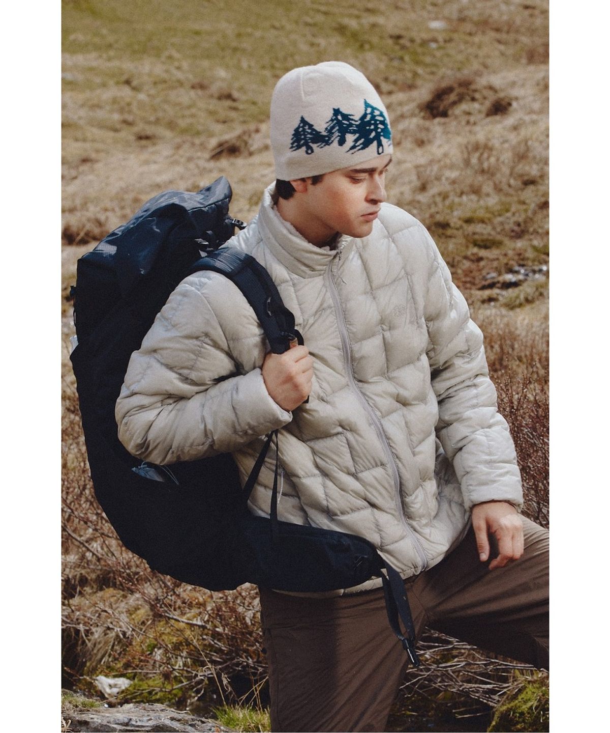 코오롱스포츠(KOLON SPORT) 남성 에그라이트 스탠드넥 경량 다운 재킷 JWJDW26295PGY