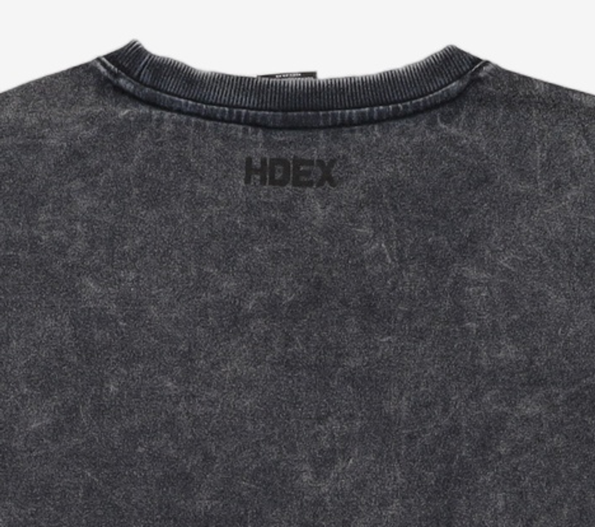에이치덱스(HDEX) 올드 페이디드 워싱 숏 슬리브 (Black) M