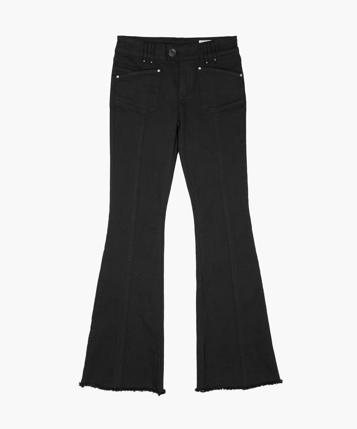 러프넥(ROUGHNECK) Western Studed BootCut Pants Black