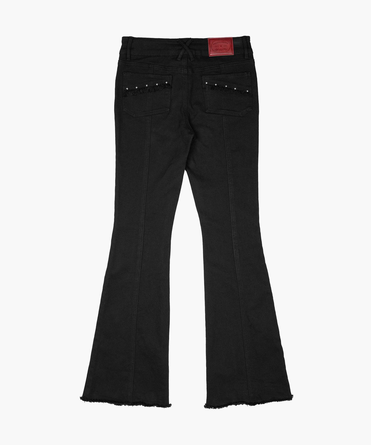 러프넥(ROUGHNECK) Western Studed BootCut Pants Black