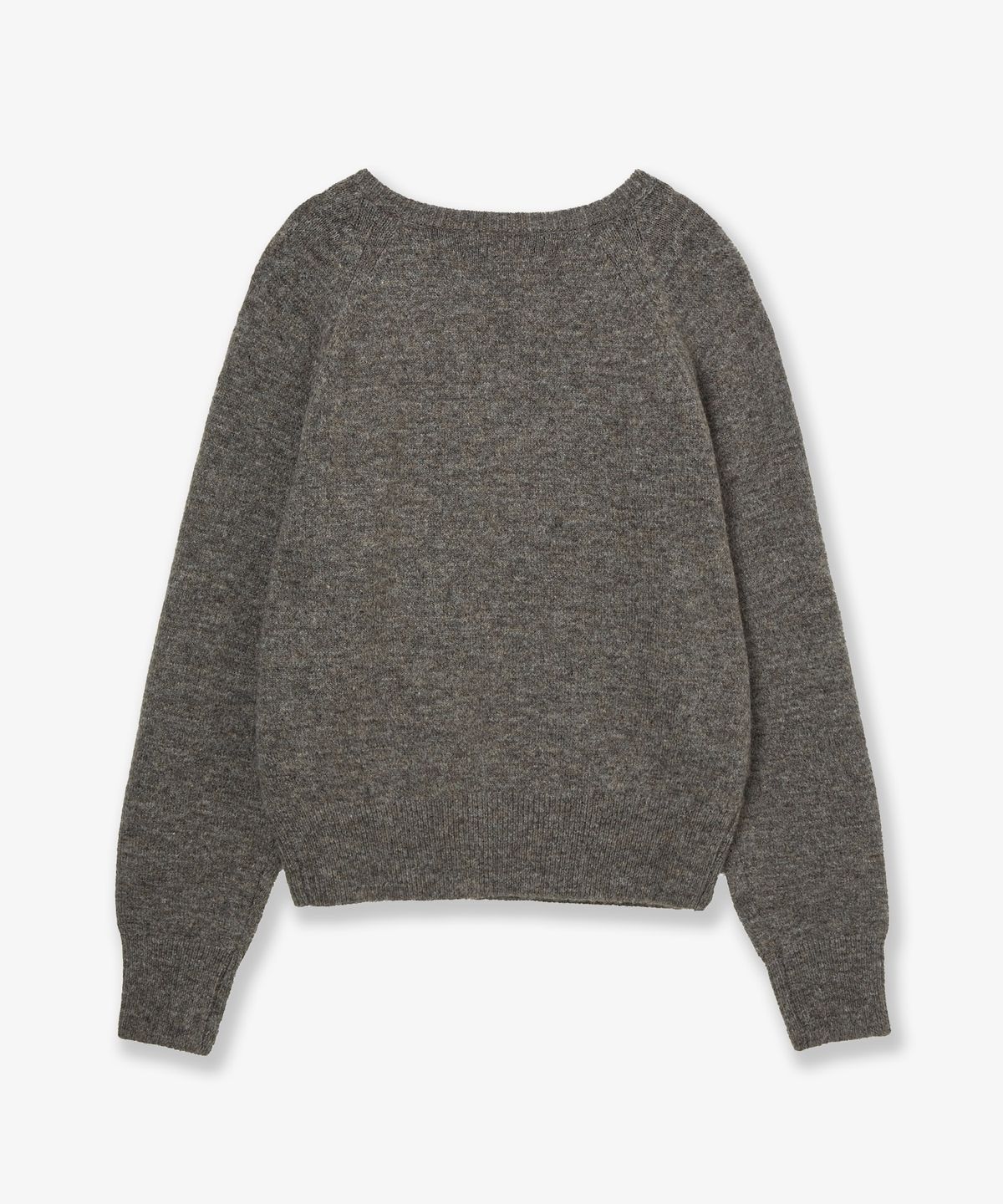 에이이에이이(AEAE) SYMBOL V NECK KNIT [MELANGE BROWN]