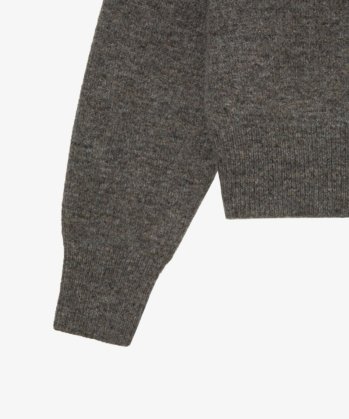 에이이에이이(AEAE) SYMBOL V NECK KNIT [MELANGE BROWN]