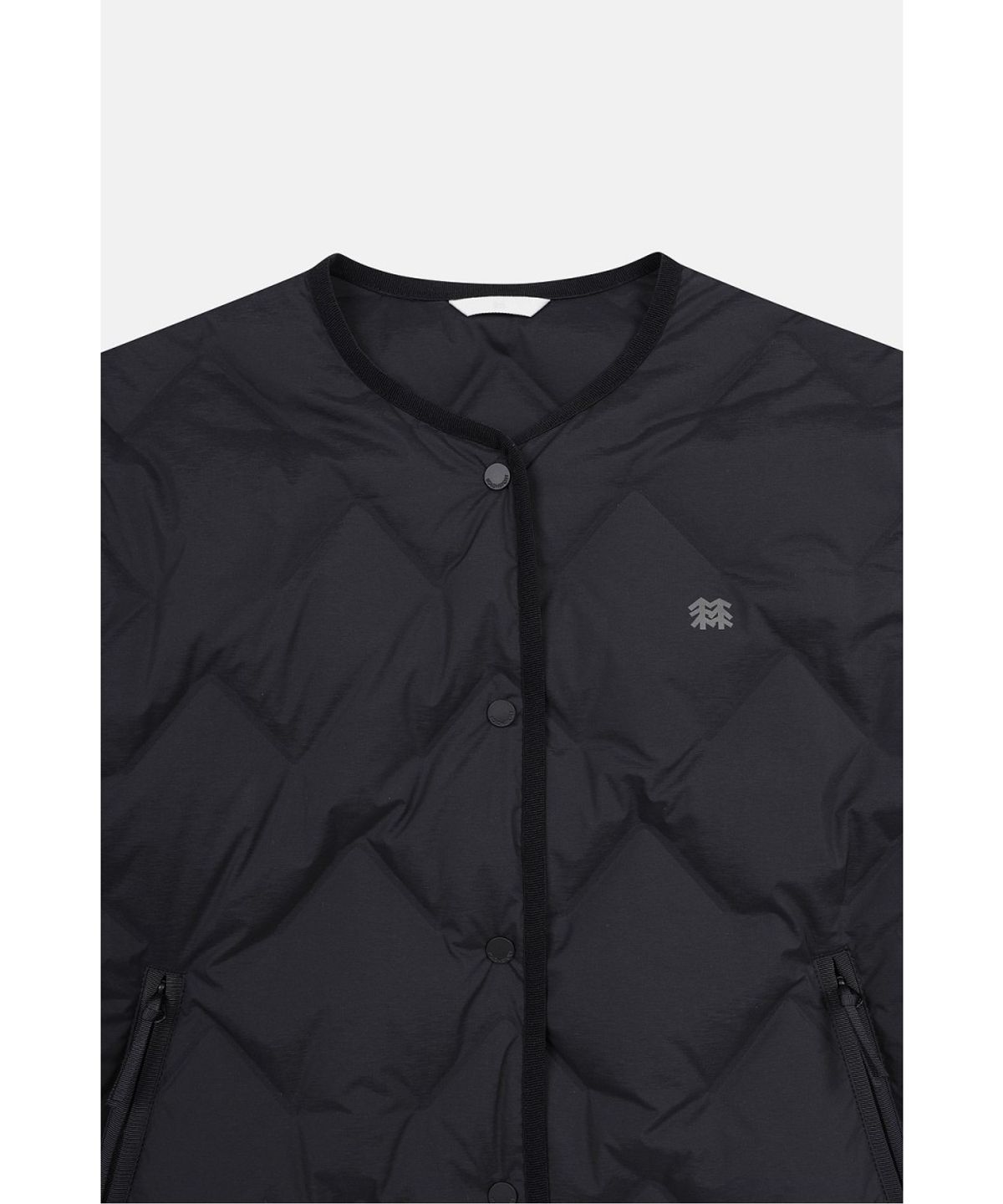 코오롱스포츠(KOLON SPORT) 여성 솟솟 숏 넥리스 경량 다운 재킷 TVJDW26502BLK