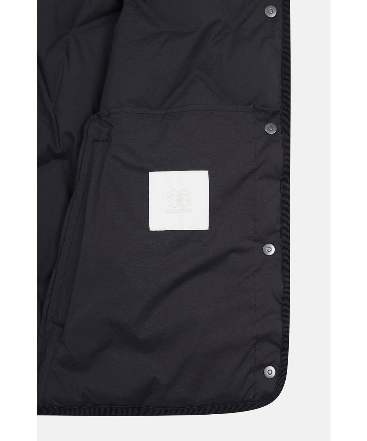 코오롱스포츠(KOLON SPORT) 여성 솟솟 숏 넥리스 경량 다운 재킷 TVJDW26502BLK