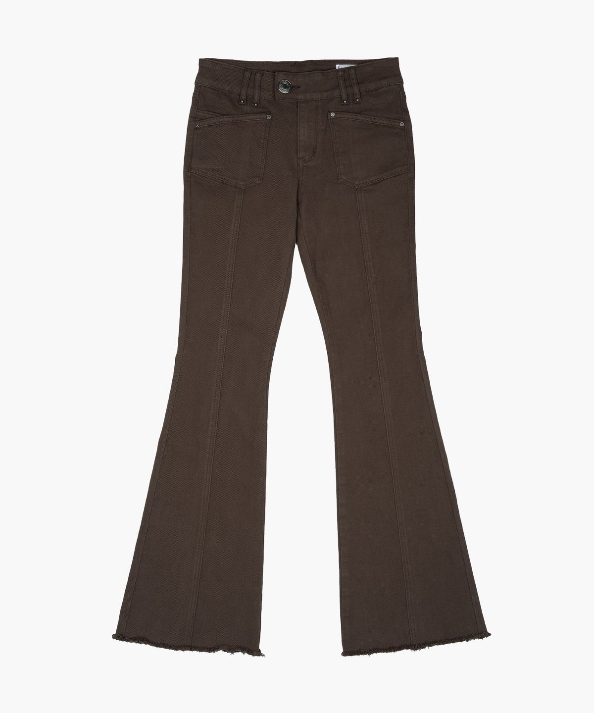 러프넥(ROUGHNECK) Western Studed BootCut Pants Brown