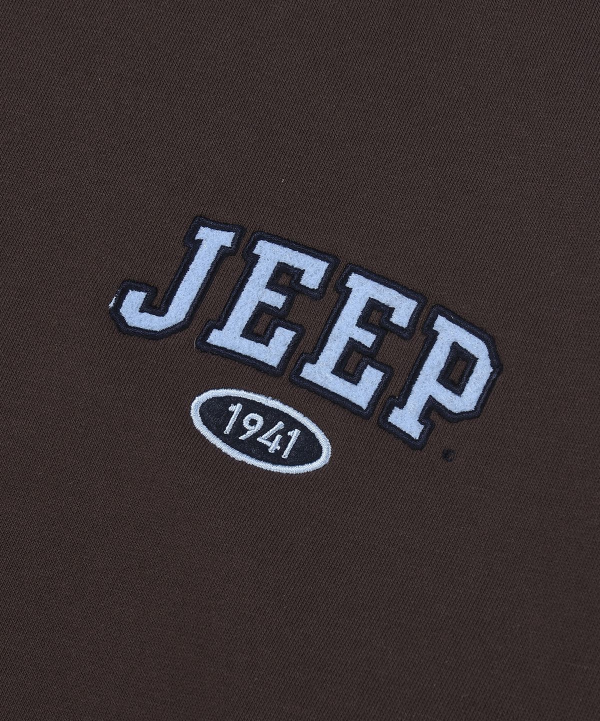 지프(JEEP) 스몰 IVY 로고 오버핏 맨투맨 (JR5TSU845BR)
