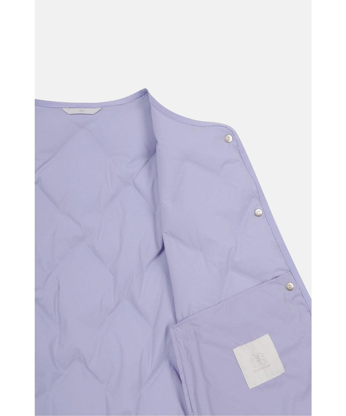 코오롱스포츠(KOLON SPORT) 여성 솟솟 숏 넥리스 경량 다운 재킷 TVJDW26502LAV