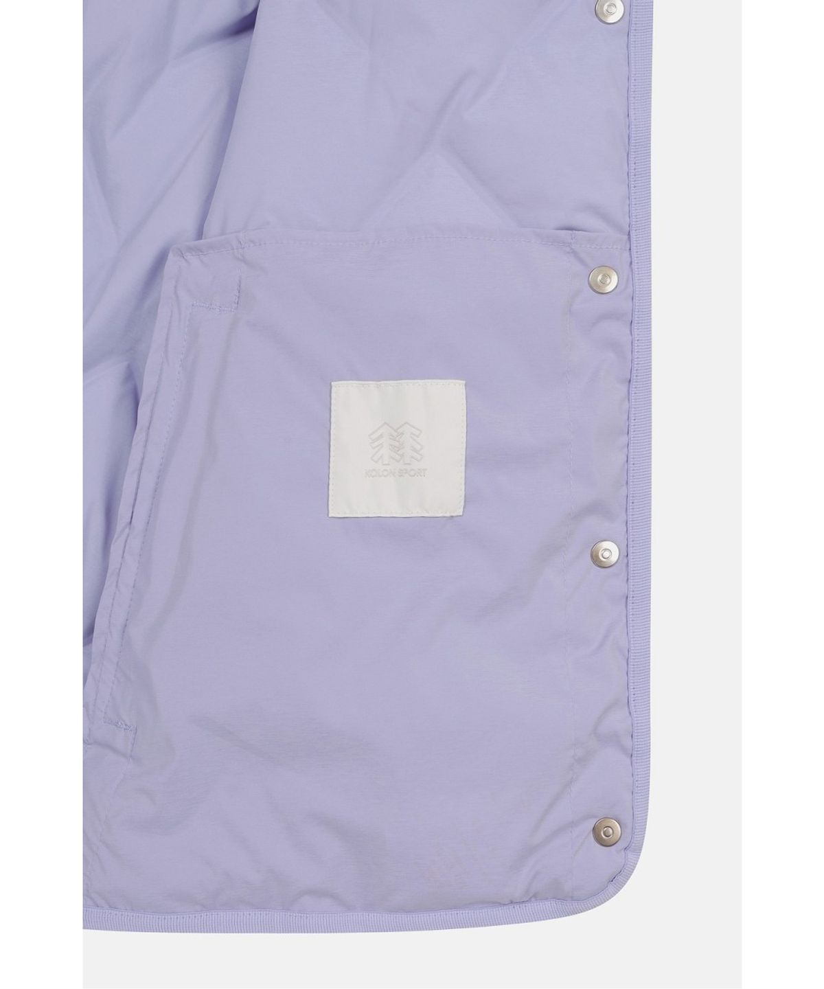 코오롱스포츠(KOLON SPORT) 여성 솟솟 숏 넥리스 경량 다운 재킷 TVJDW26502LAV