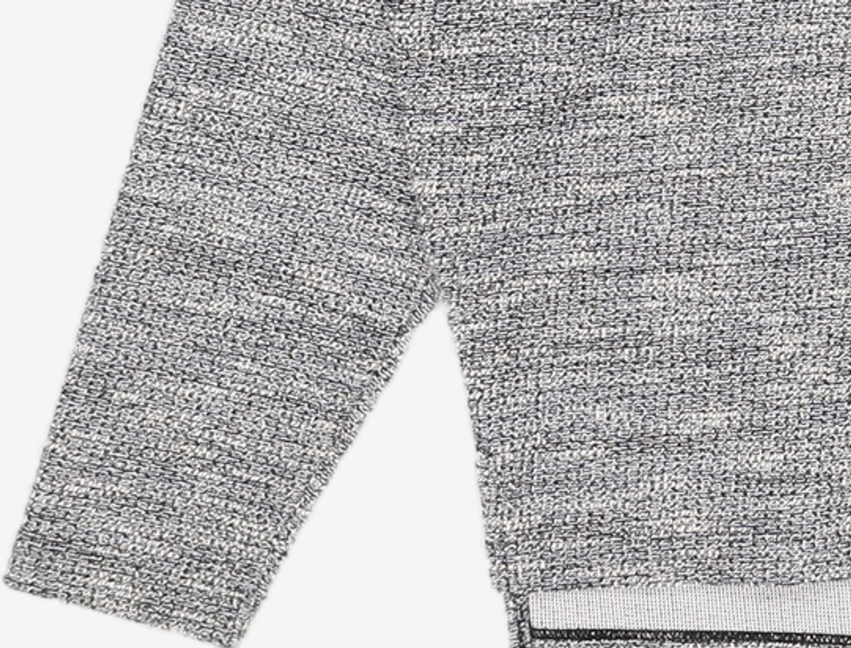 메종미네드(MAISON MINED) MIXED BOUCLE COLLAR KNIT LONG SLEEVE BLUE S