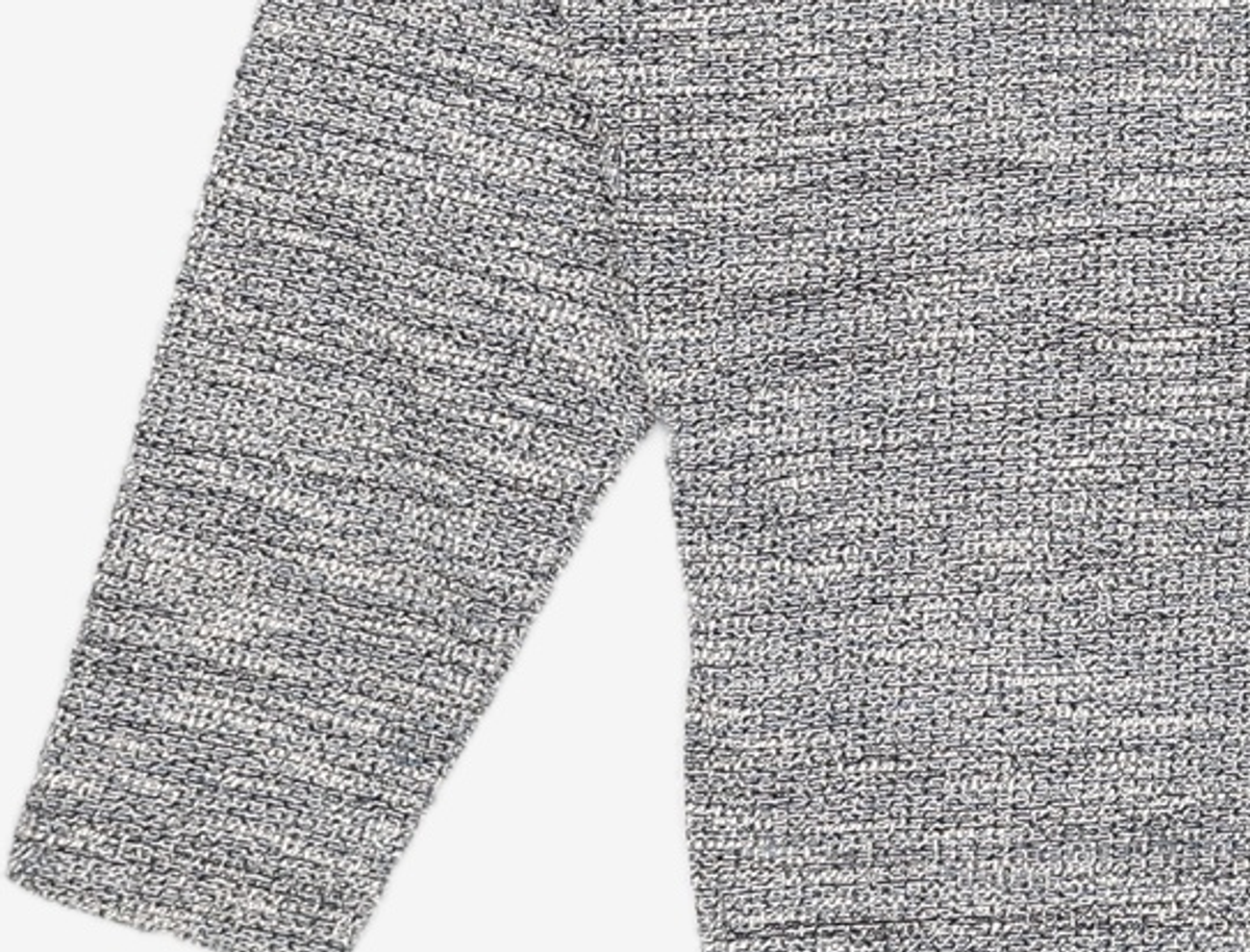 메종미네드(MAISON MINED) MIXED BOUCLE COLLAR KNIT LONG SLEEVE BLUE S
