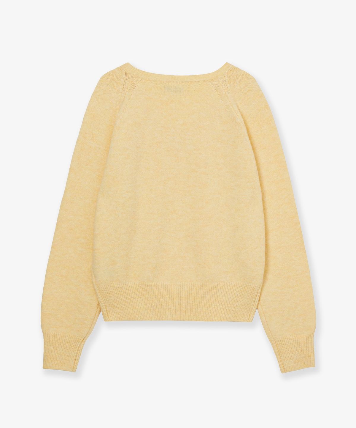 에이이에이이(AEAE) SYMBOL V NECK KNIT [YELLOW]
