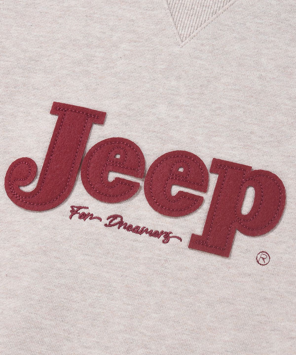 지프(JEEP) WOMEN 세리프 빅로고 맨투맨 (JR5TSF844MB)