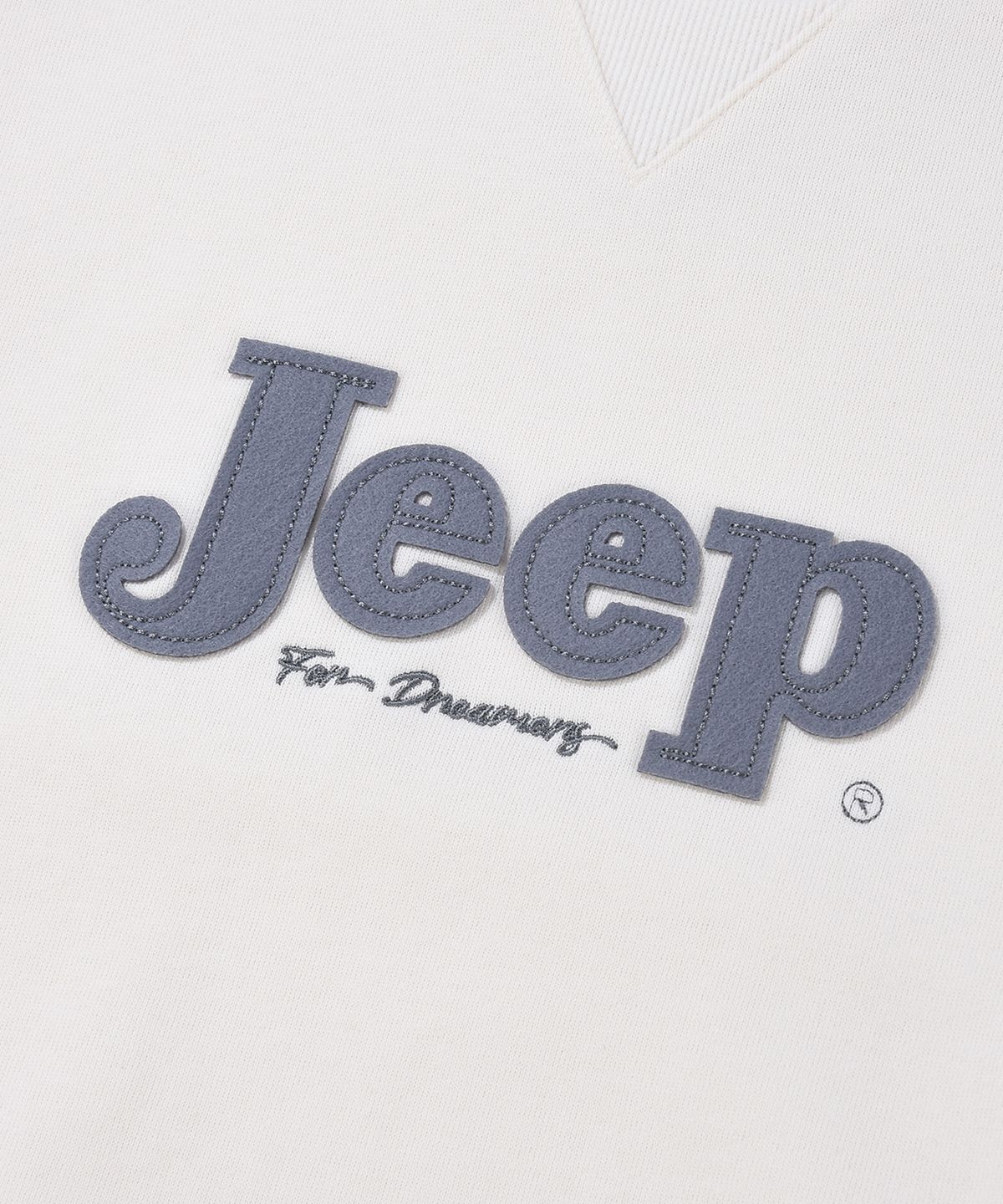 지프(JEEP) WOMEN 세리프 빅로고 맨투맨 (JR5TSF844IV)
