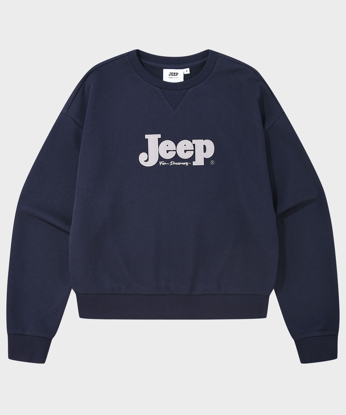 지프(JEEP) WOMEN 세리프 빅로고 맨투맨 (JR5TSF844NA)