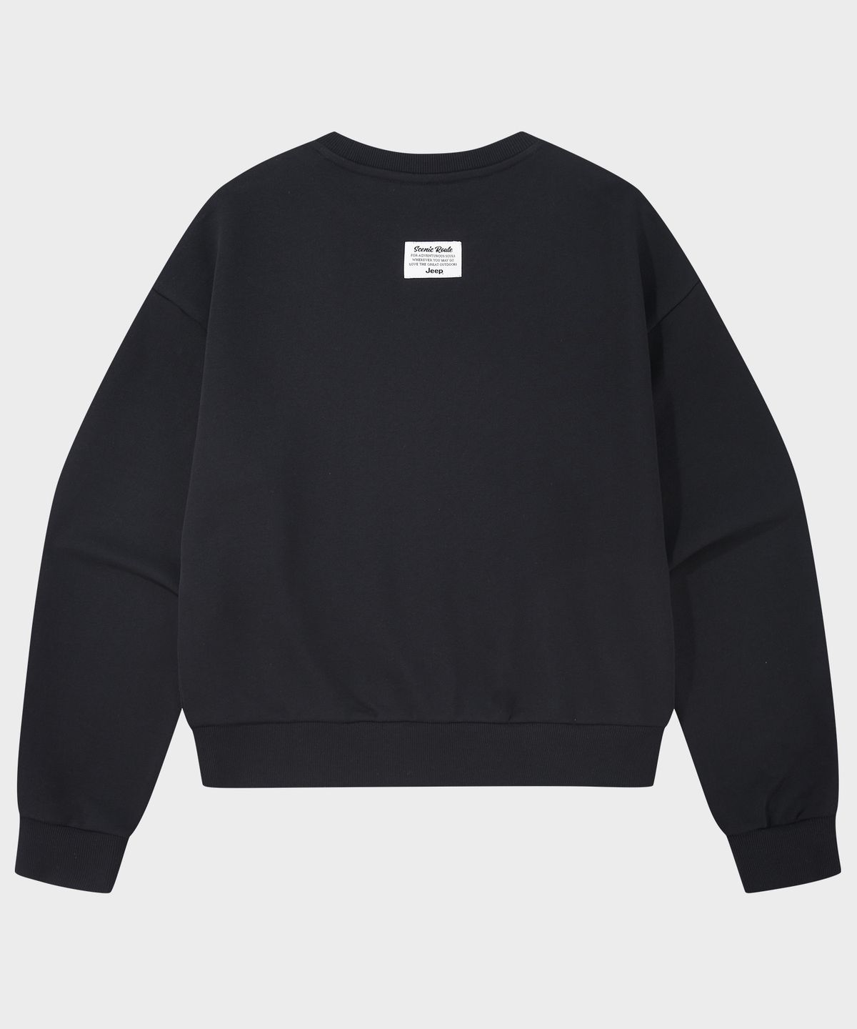 지프(JEEP) WOMEN 세리프 스몰로고 맨투맨 (JR5TSF843BK)