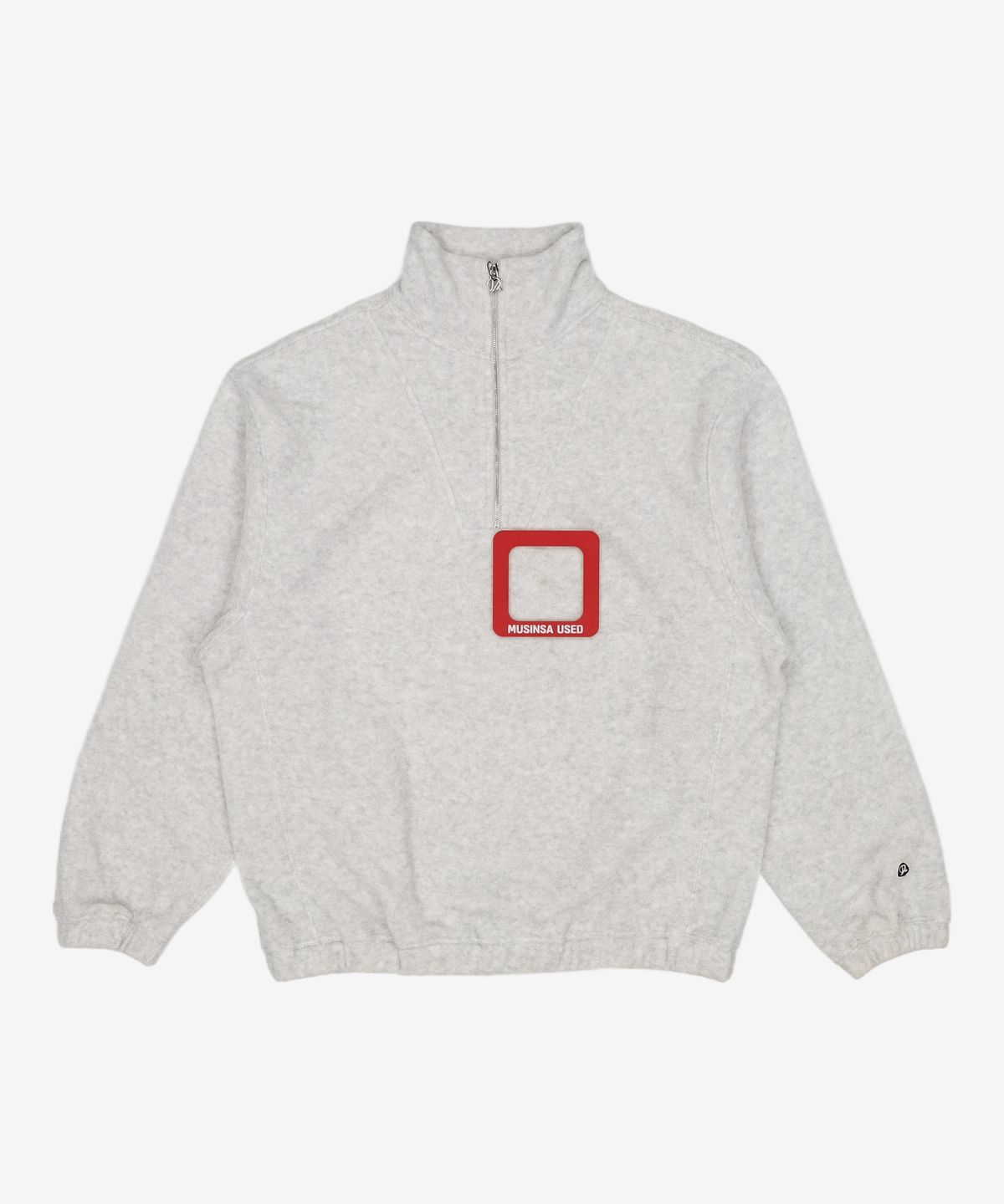 다이애그널(DIAGONAL) FLEECE HALF ZIP UP (light grey) XL