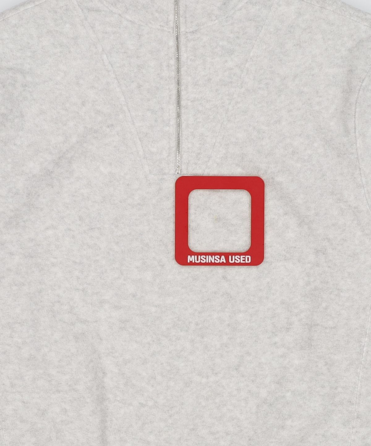 다이애그널(DIAGONAL) FLEECE HALF ZIP UP (light grey) XL