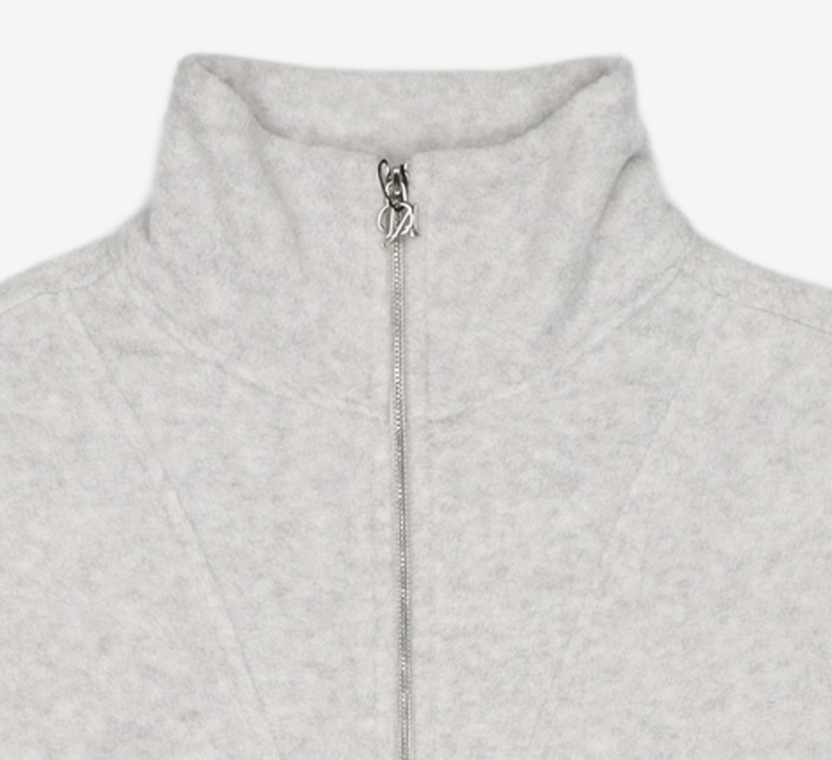 다이애그널(DIAGONAL) FLEECE HALF ZIP UP (light grey) XL