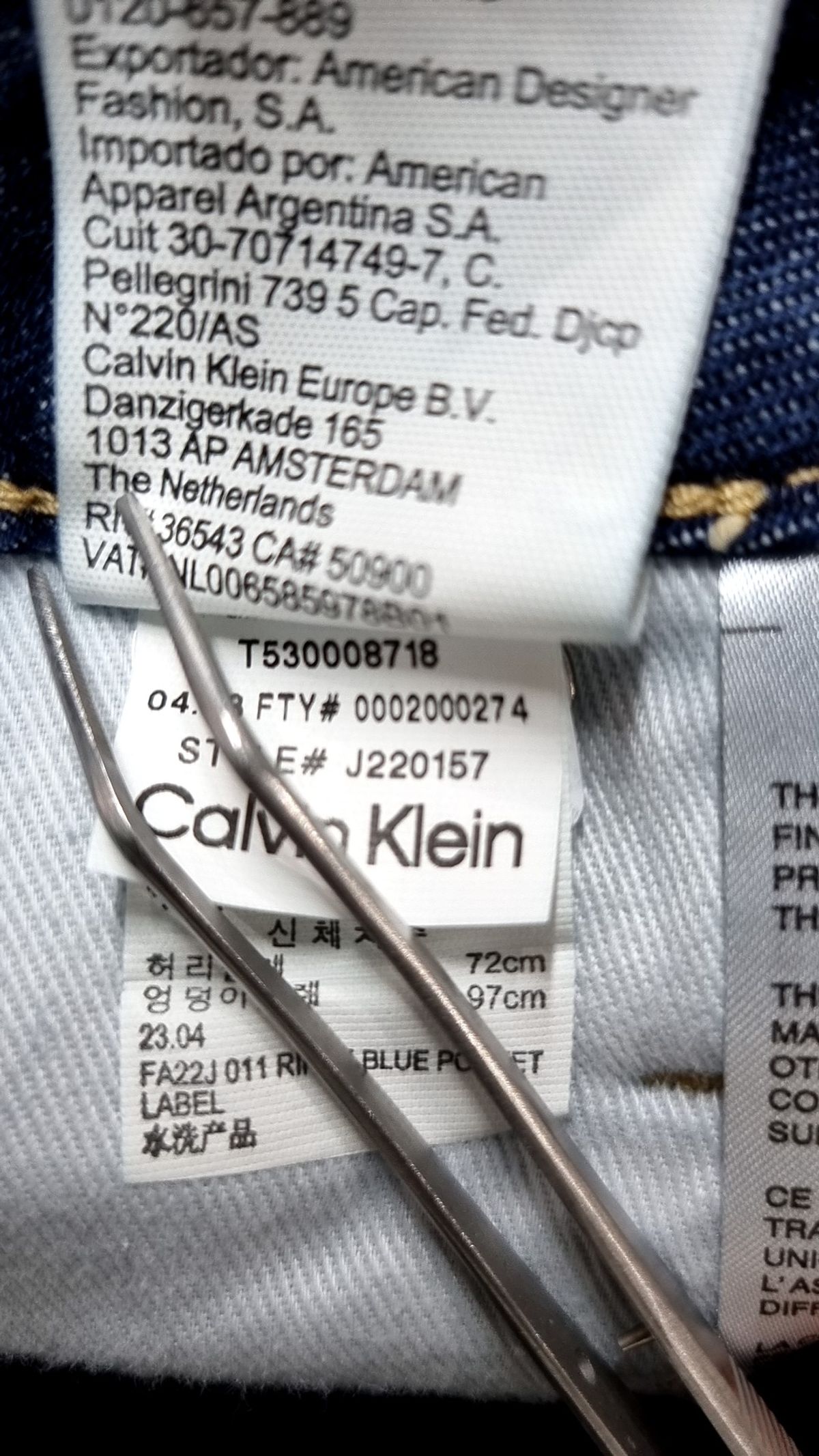 캘빈클라인 진(CALVIN KLEIN JEANS) 청/데님 팬츠 29