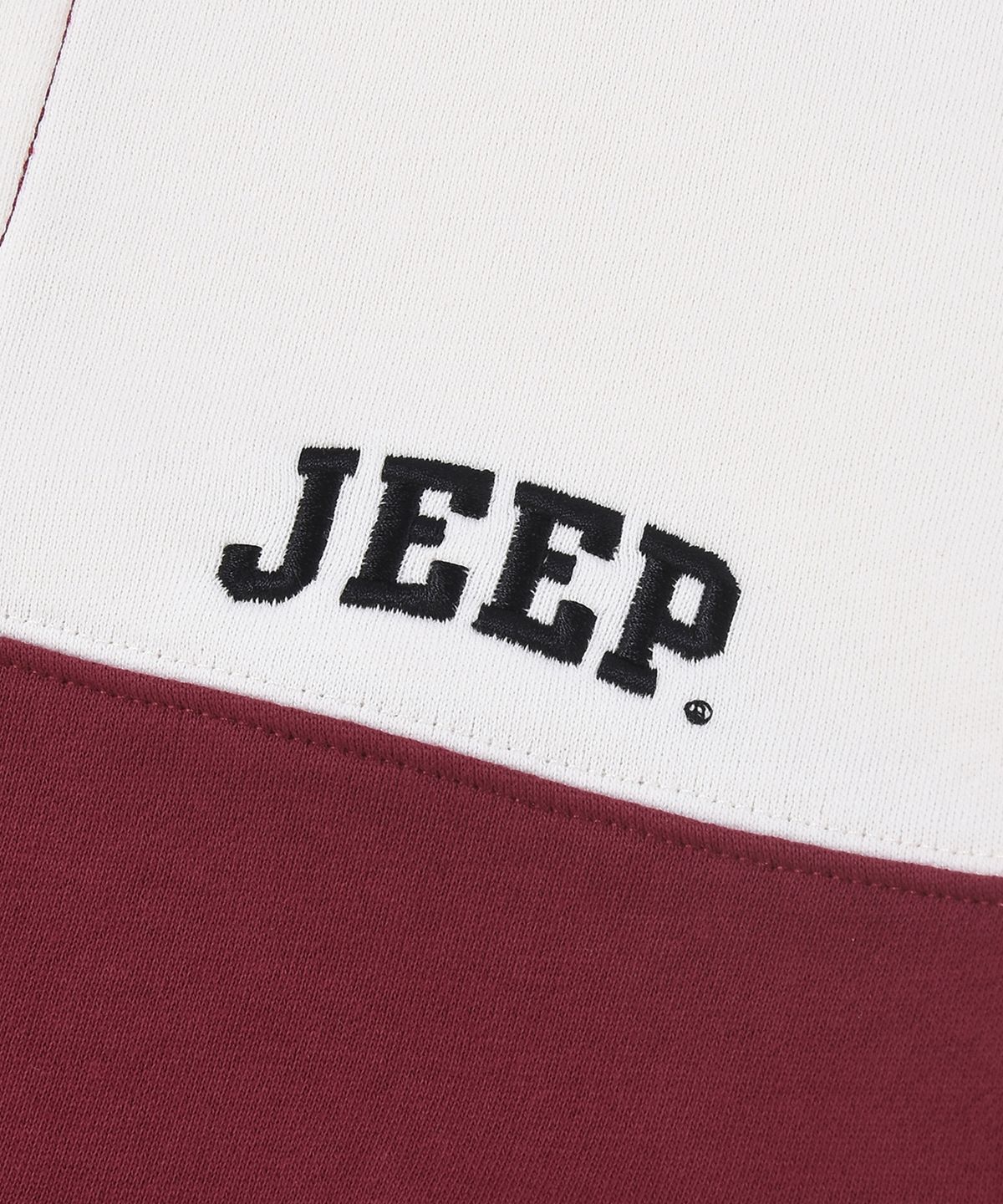 지프(JEEP) WOMEN 레트로 1941 스트라이프 카라 맨투맨 (JR5TSF825BG)