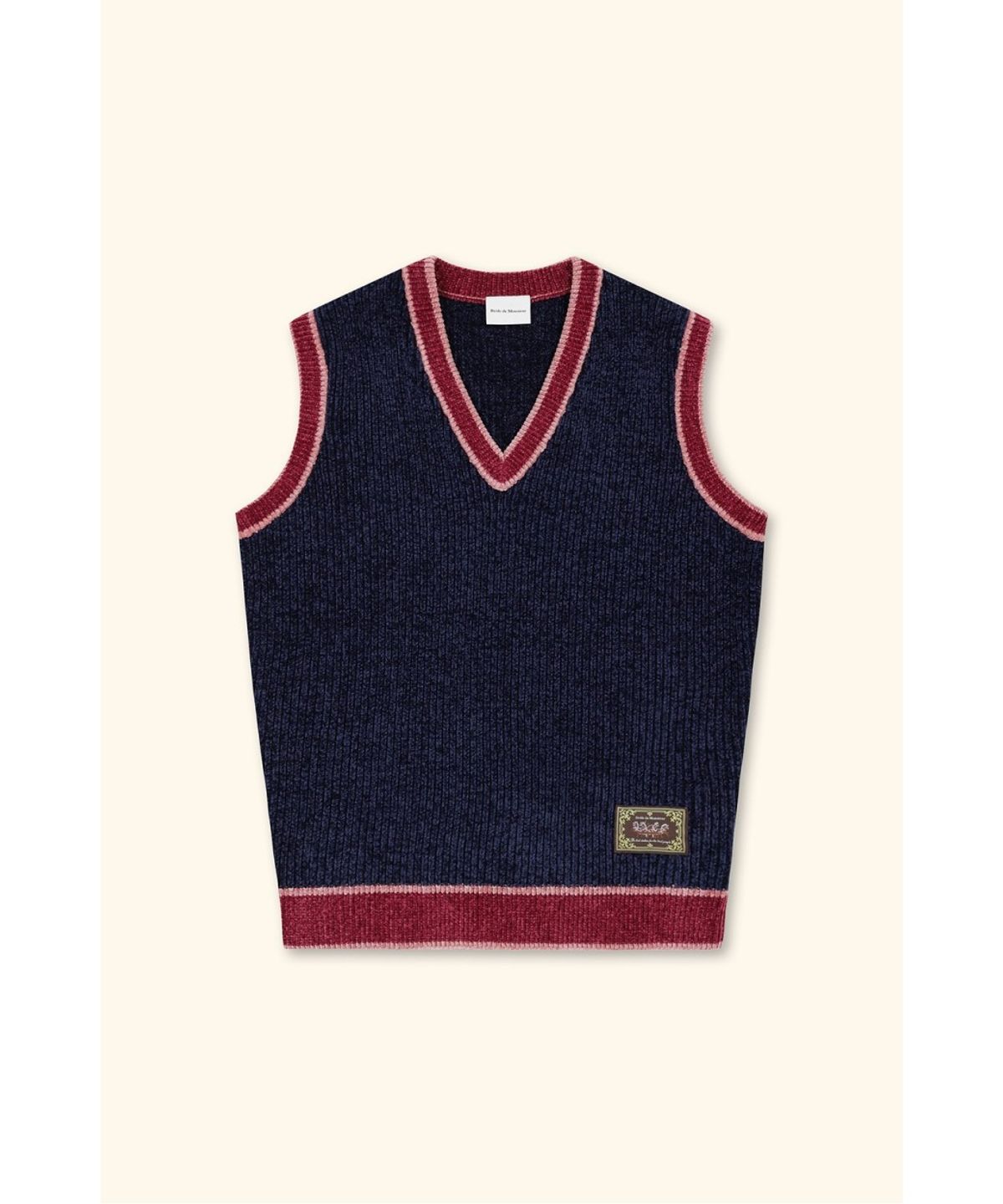 드롤드무슈(DROLE DE MONSIEUR) Sleeveless V Neck Vest Horse Patch D0VCW26104NYX