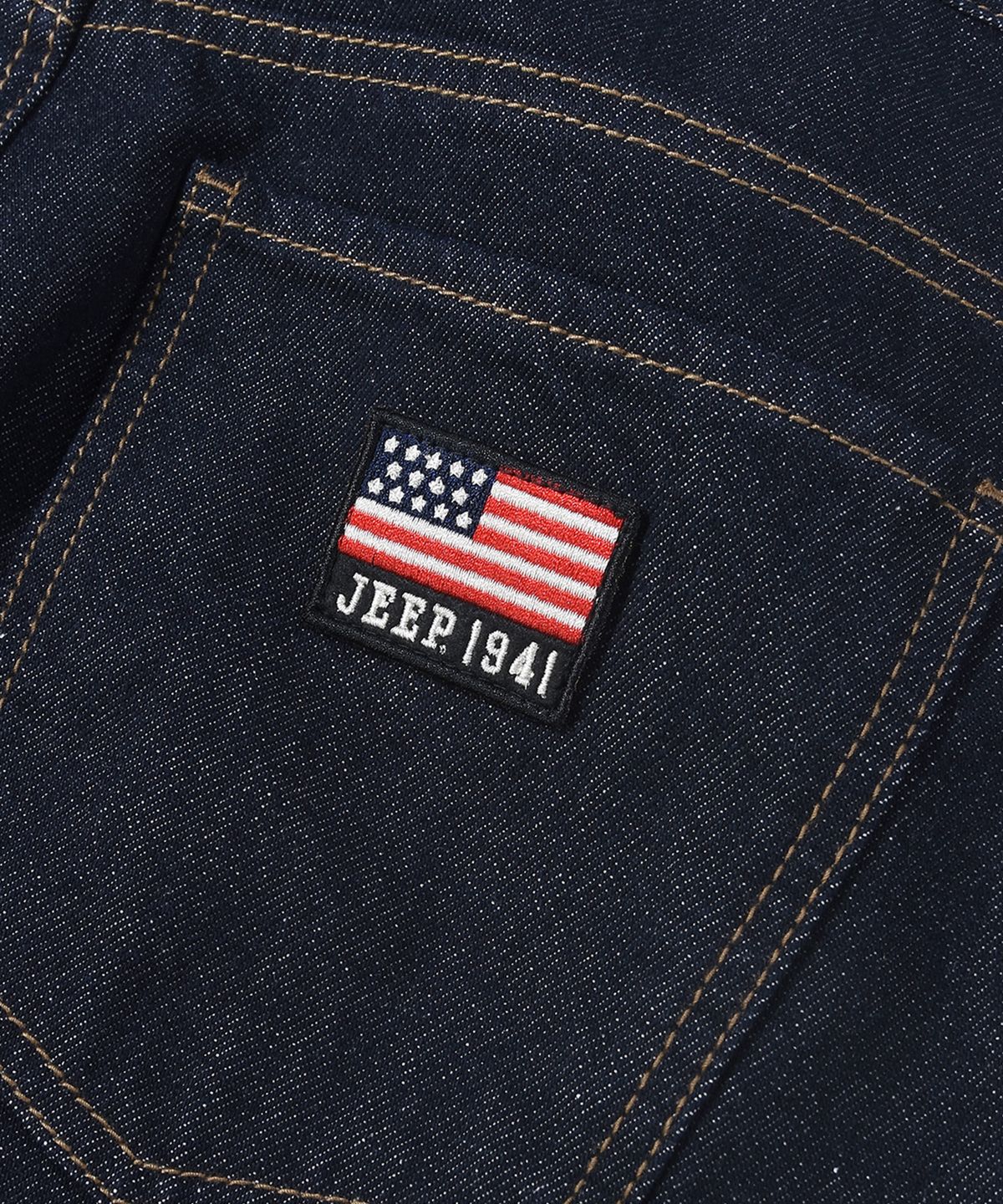 지프(JEEP) USA 1941 체크 롤업 와이드 데님팬츠 (JR5DPU503ID)