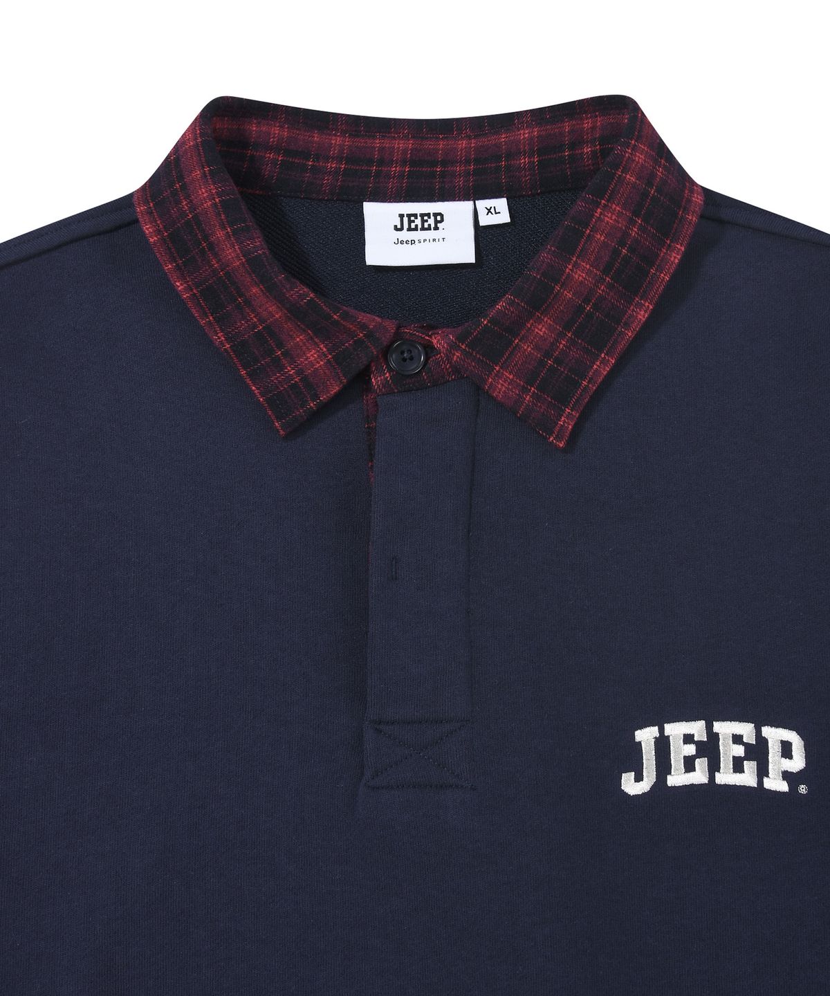 지프(JEEP) USA 1941 타탄체크 카라 맨투맨 (JR5TSU827NA)