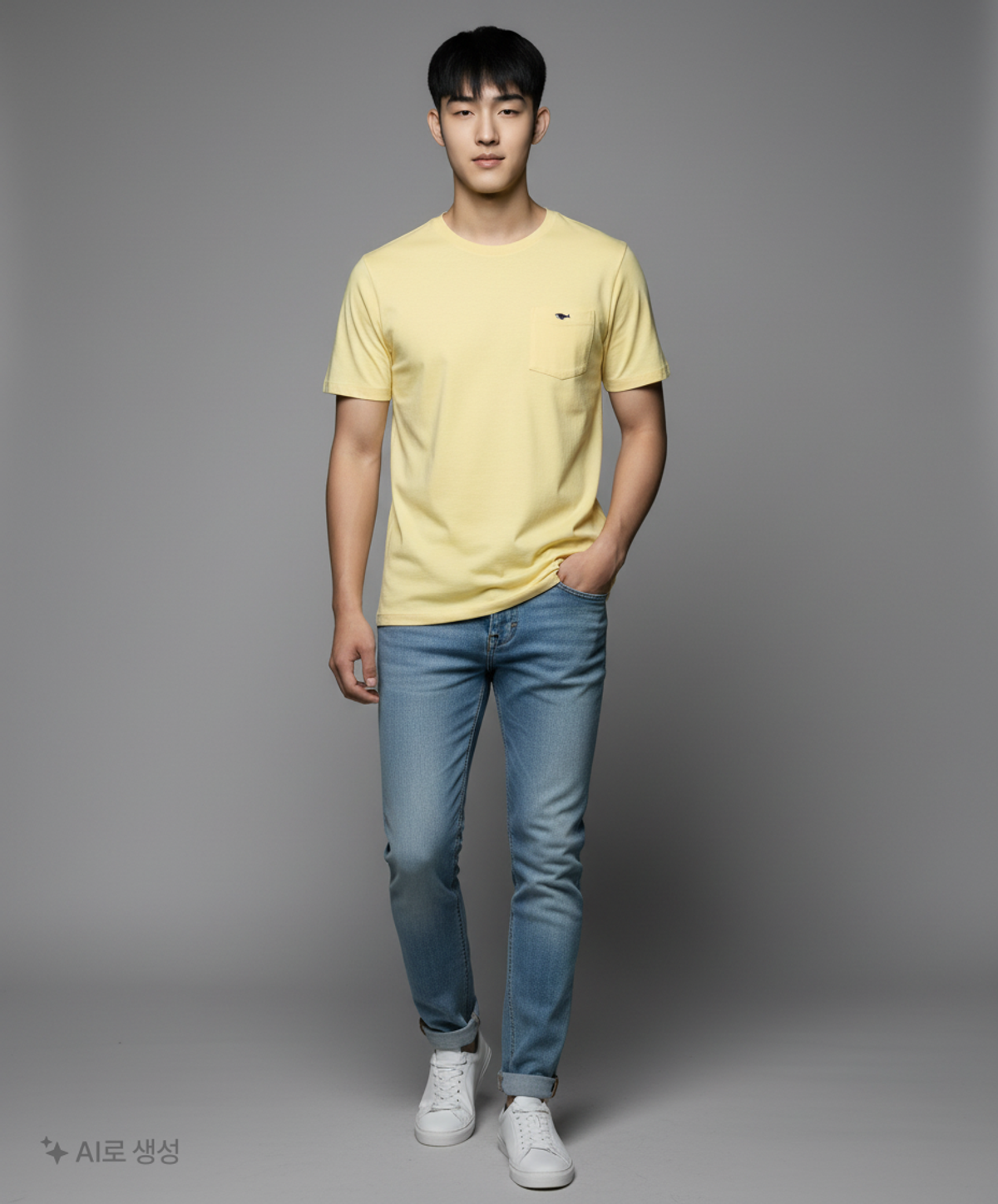 네이더스(NEITHERS) 1-POCKET T-SHIRT (YELLOW) 4