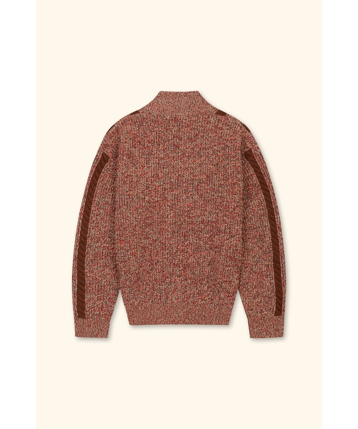 드롤드무슈(DROLE DE MONSIEUR) Zipped Torsade Cardigan Ribs D0WCW26108BRX