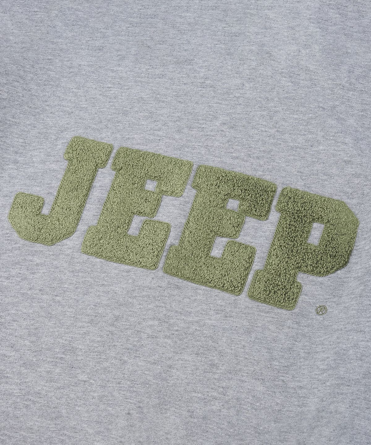 지프(JEEP) 빈티지 부클 빅로고 맨투맨 (JR5TSU828MG)